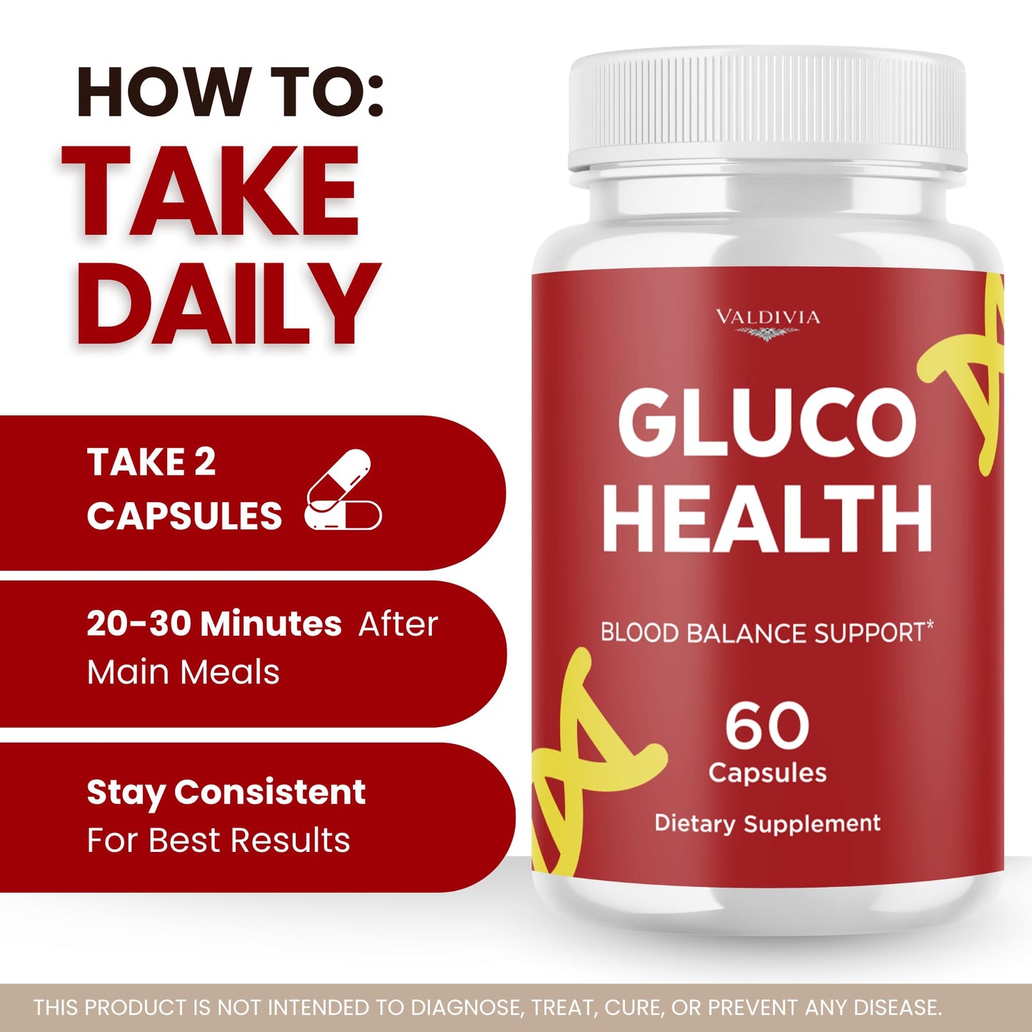 Valdivia GlucoHealth Capsules 300 Capsules