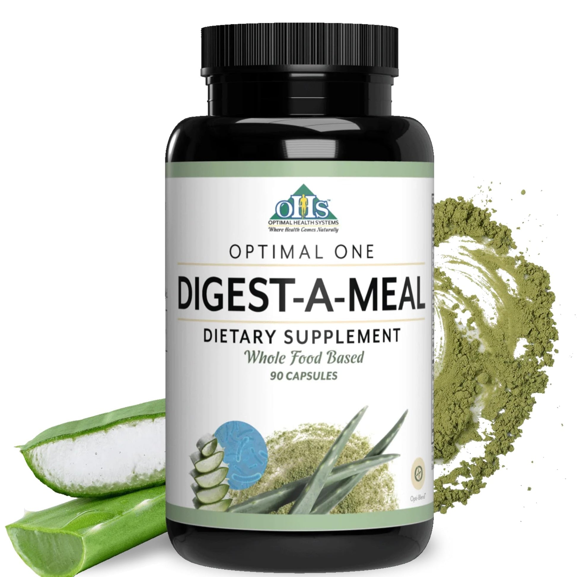 Optimal Health Systems Digest-A-Meal Enzyme and Probiotic, 90 Capsules