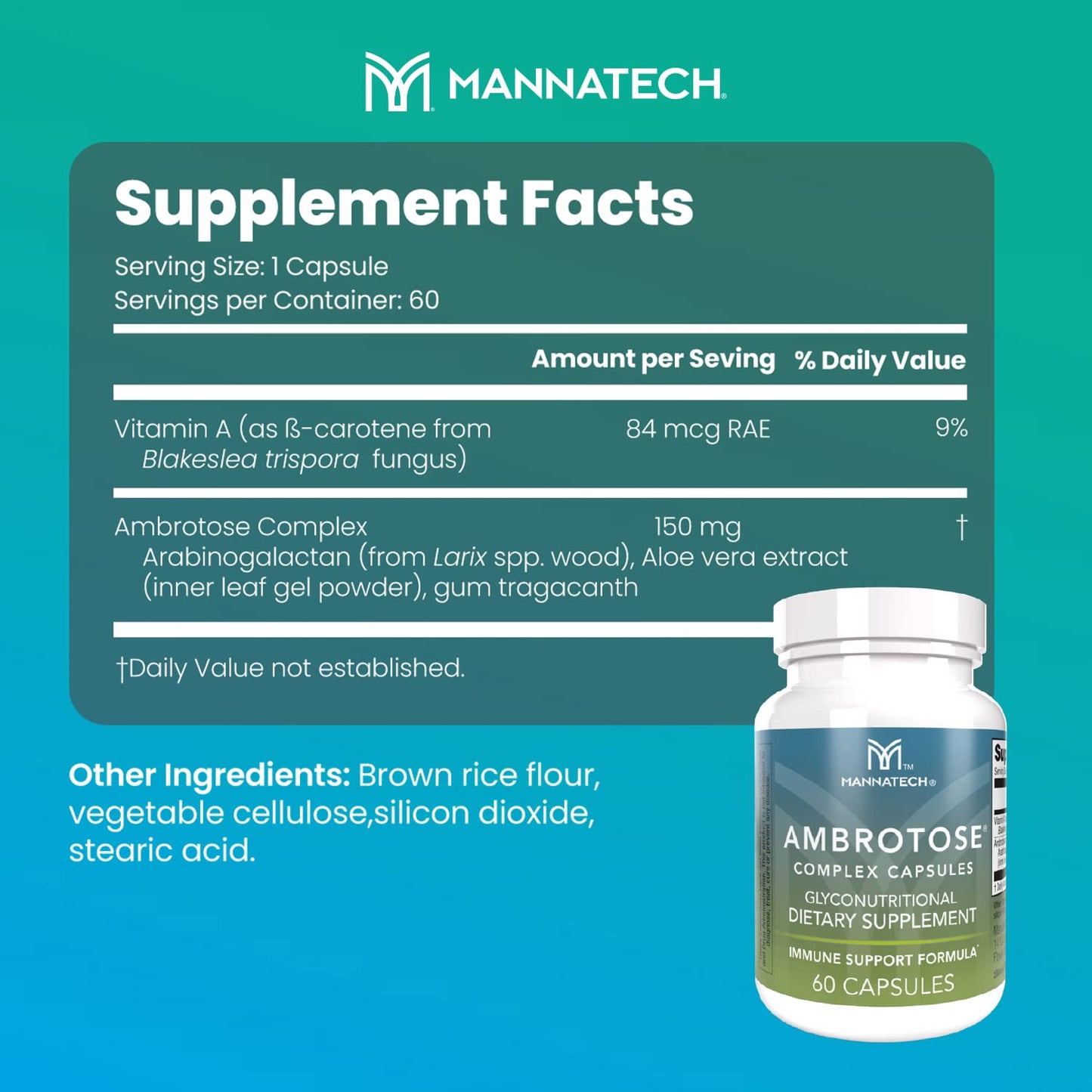 Mannatech Ambrotose Complex 60 Capsules