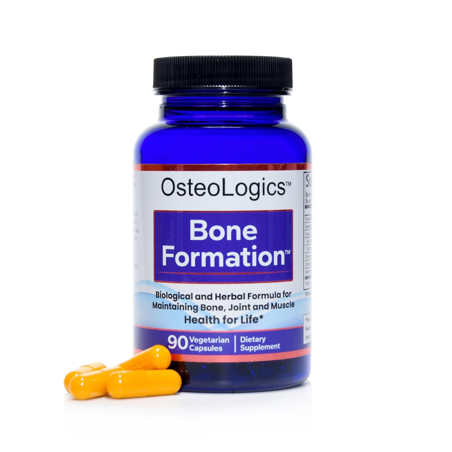 OSTEOLOGICS Collagen Supplements for Bone Formation - Joint Support with Omega 3 Fatty Acids, 90 Capsules