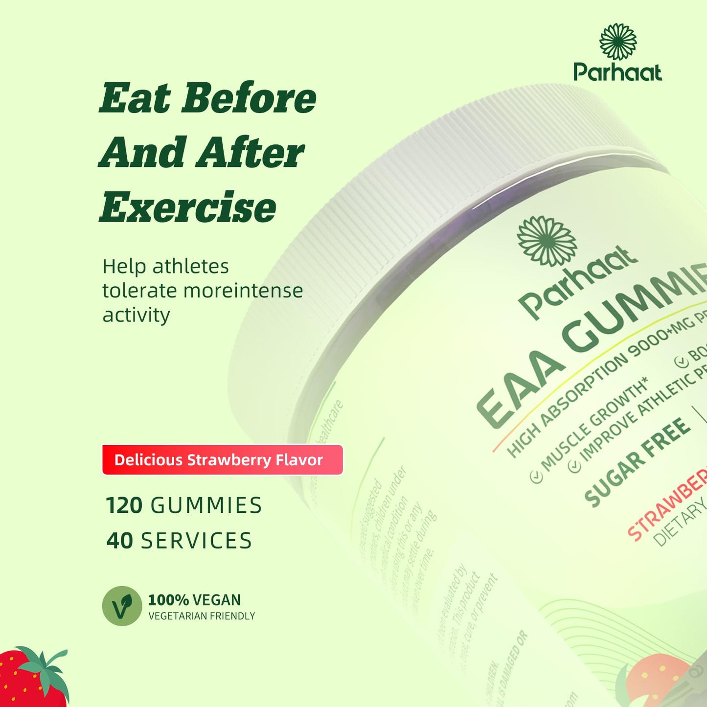 Parhaat EAA Gummies 120 Count