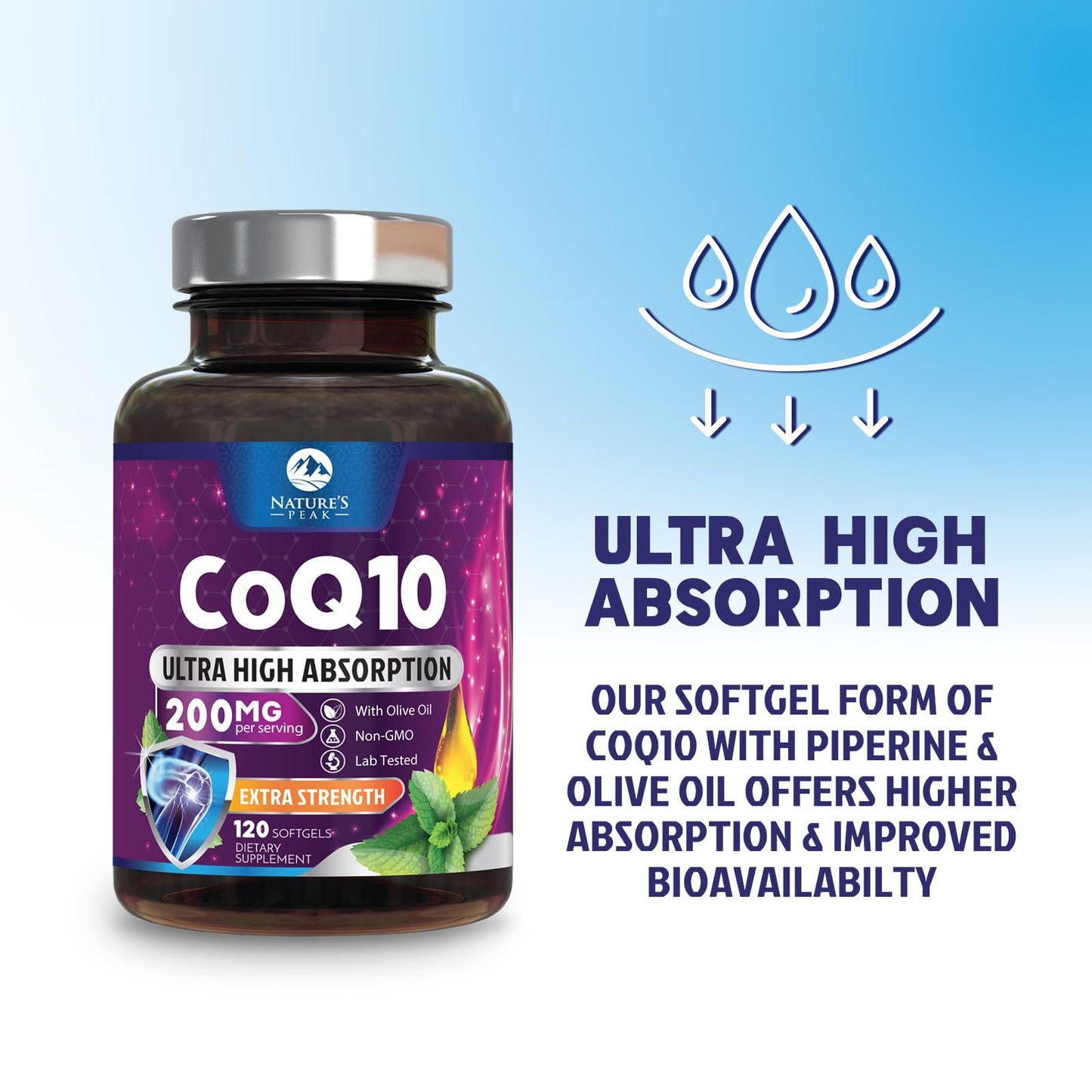 Nature's Peak CoQ10 Softgel 120 Softgels