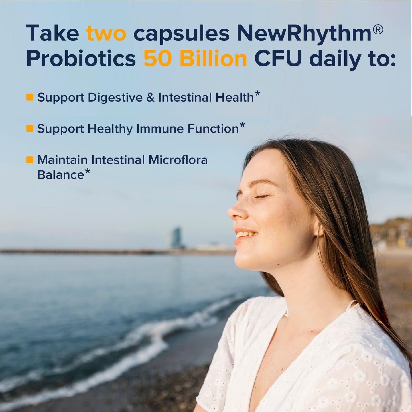 NewRhythm Gut & Feminine Health Bundle, Probiotics 50 Billion CFU & Women's Probiotics 70 Billion CFU, Daily Gut Health & Feminine Care, 90 Capsules