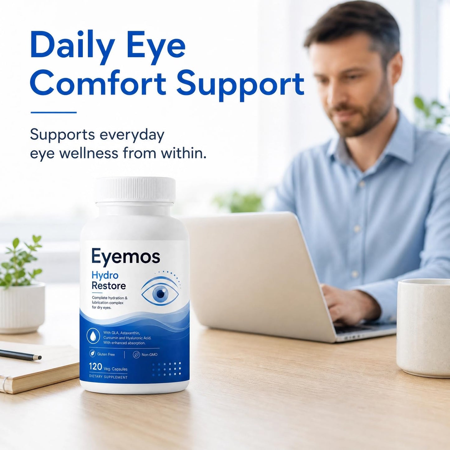 Seven Green Eyemos Hydro Restore Eye Hydration Support Supplement Capsules 120