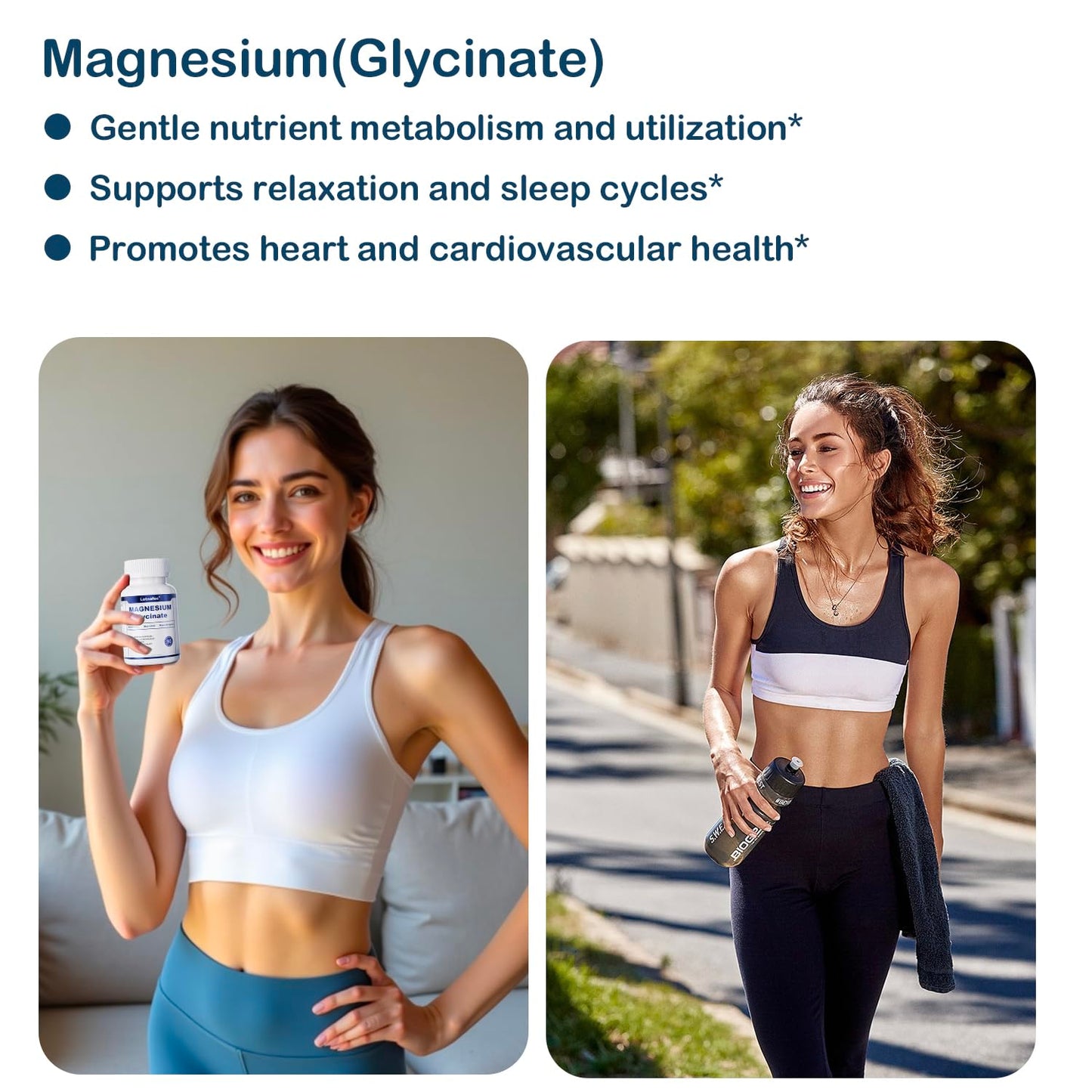 Lotnafee Magnesium Glycinate Capsules 90 Count