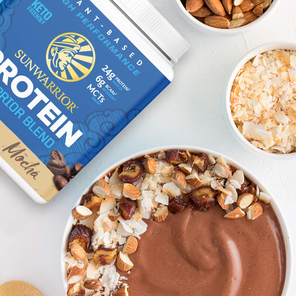 Sunwarrior Organic Plant Based Protein Powder Mocha Flavor, 15 Servings