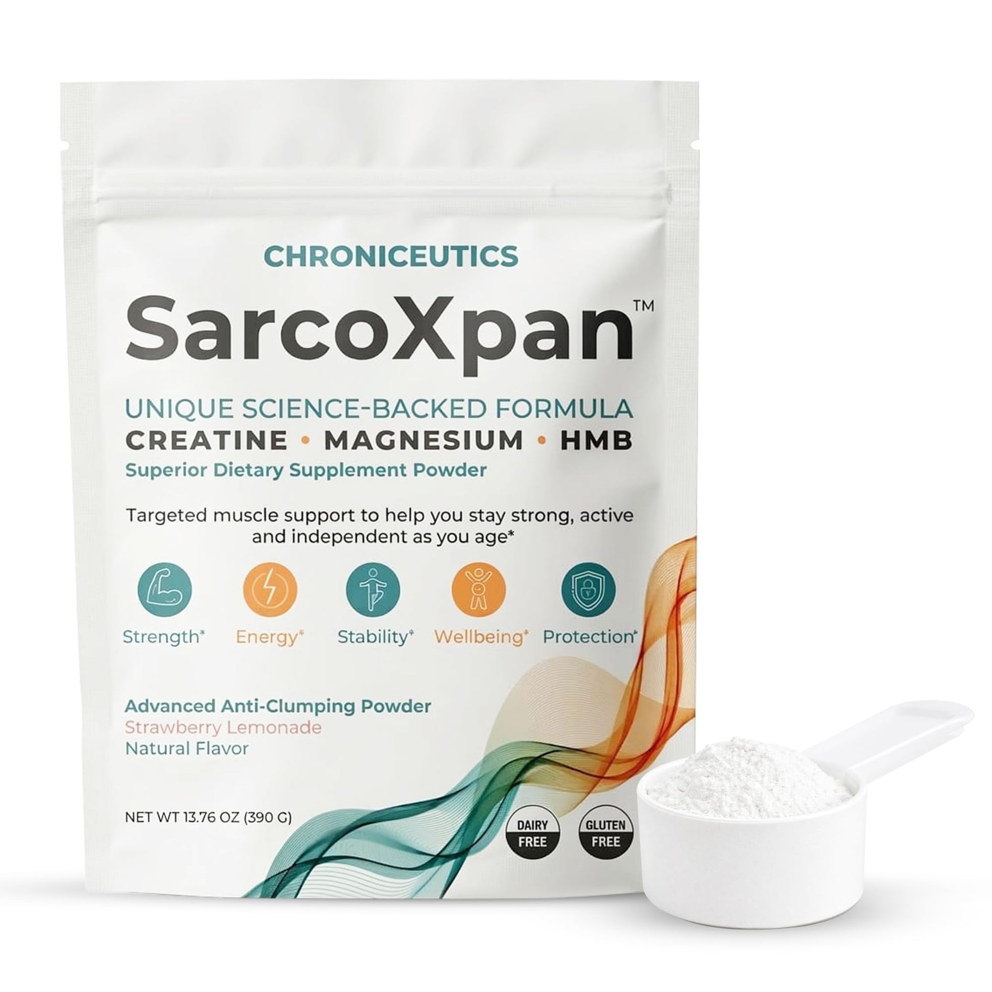 SarcoXpan Muscle Preservation Supplement for Healthy Aging Powder 13.75 Ounce