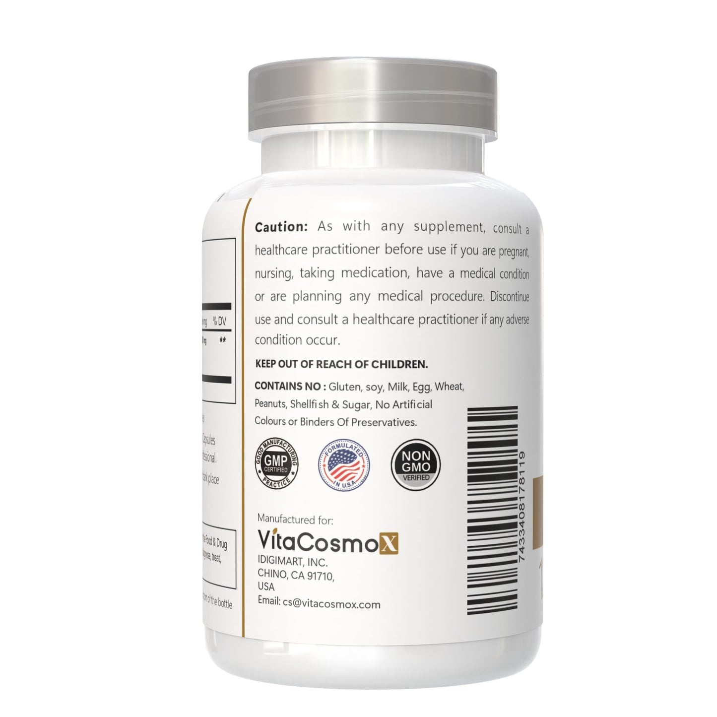 VitaCosmoX Mastic Gum Capsules, 1000 mg, 120 Capsules