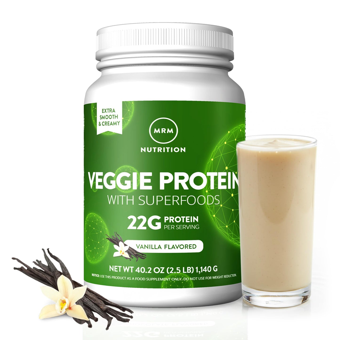 MRM Veggie Protein with Superfoods Protein Powder 40.2 oz