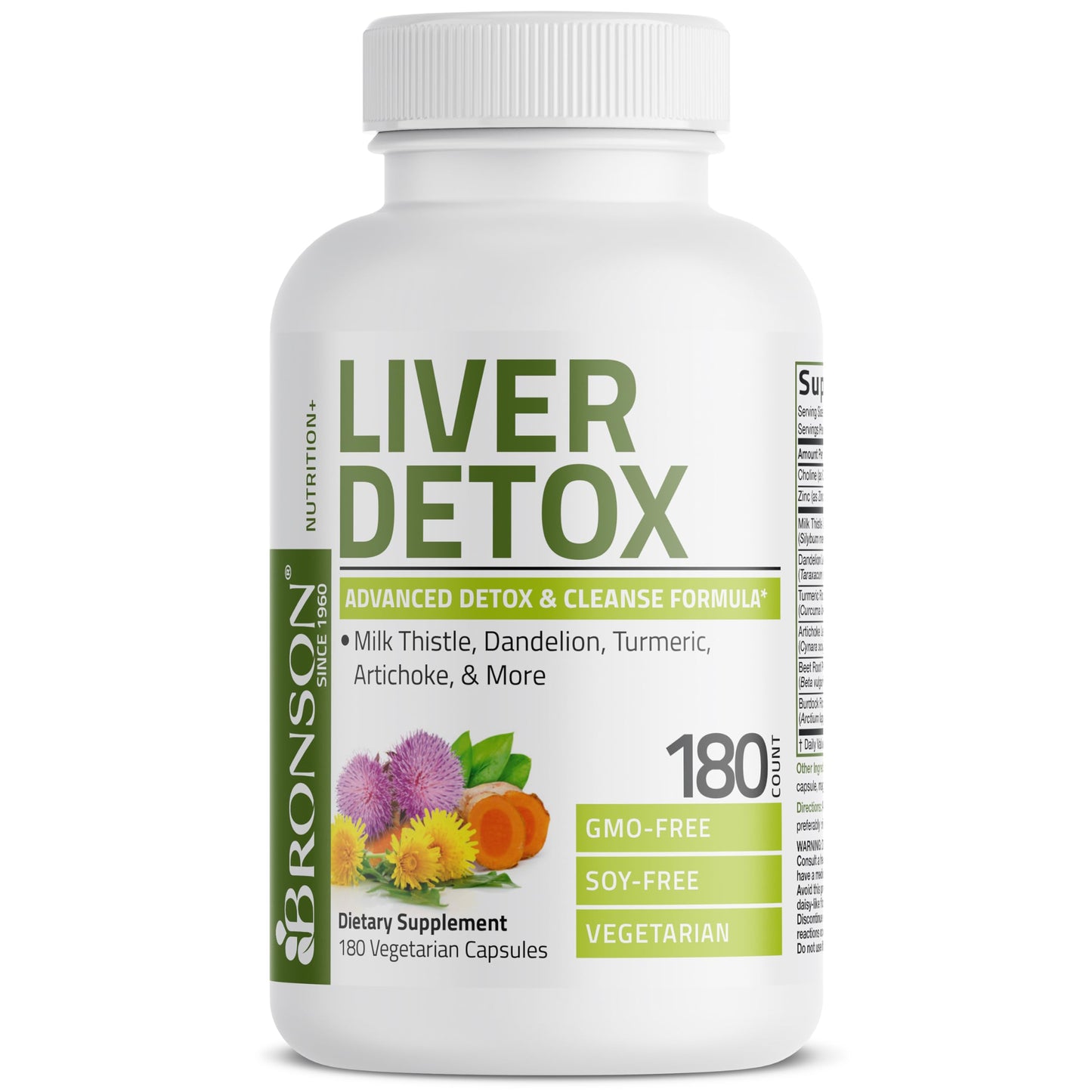 Bronson Liver Detox Advanced Detox & Cleansing Formula 180 Capsules