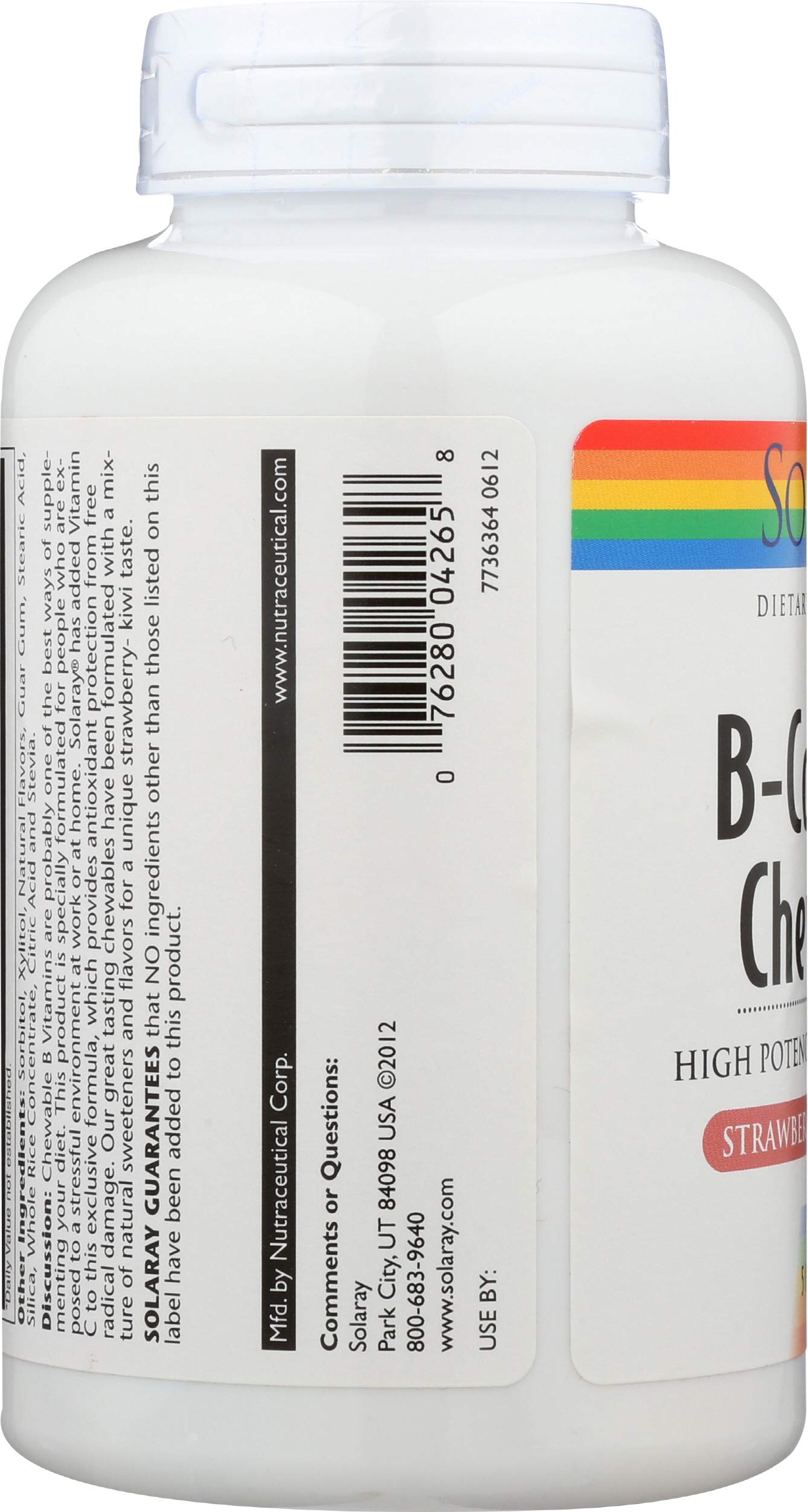 Solaray High Potency B-Complex Chewables, 50 Count