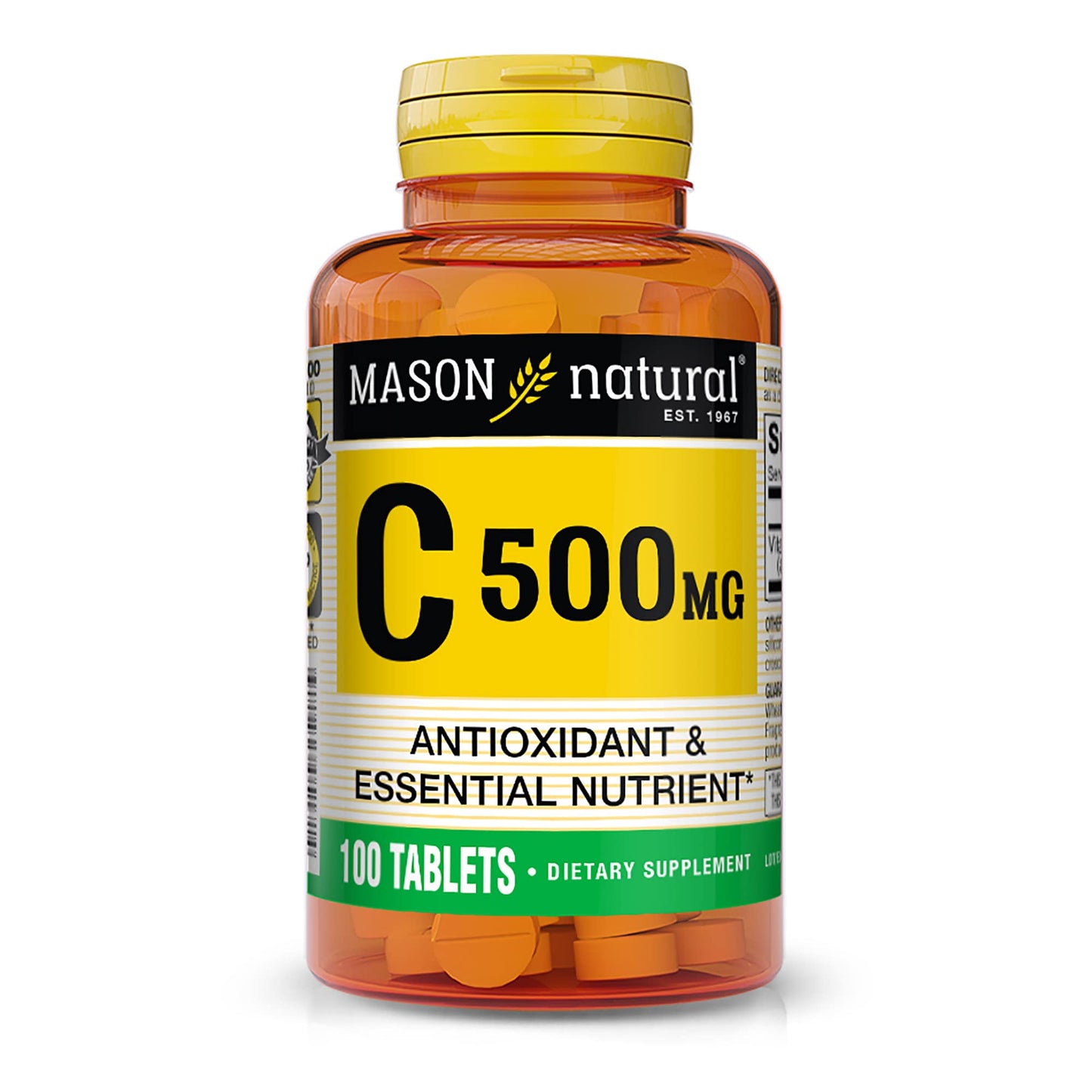 MASON NATURAL Vitamin C 500 mg Tablet, 100 Tablets