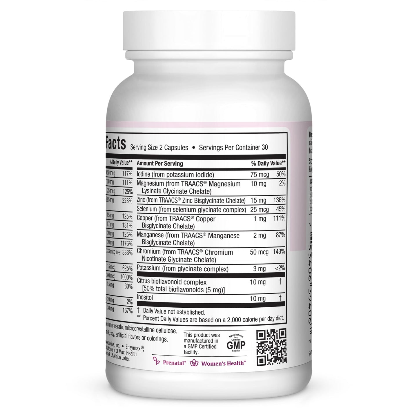 Maxi Health Prenatal Vitamins for Women with Methyl Folate Capsule, 60 Count