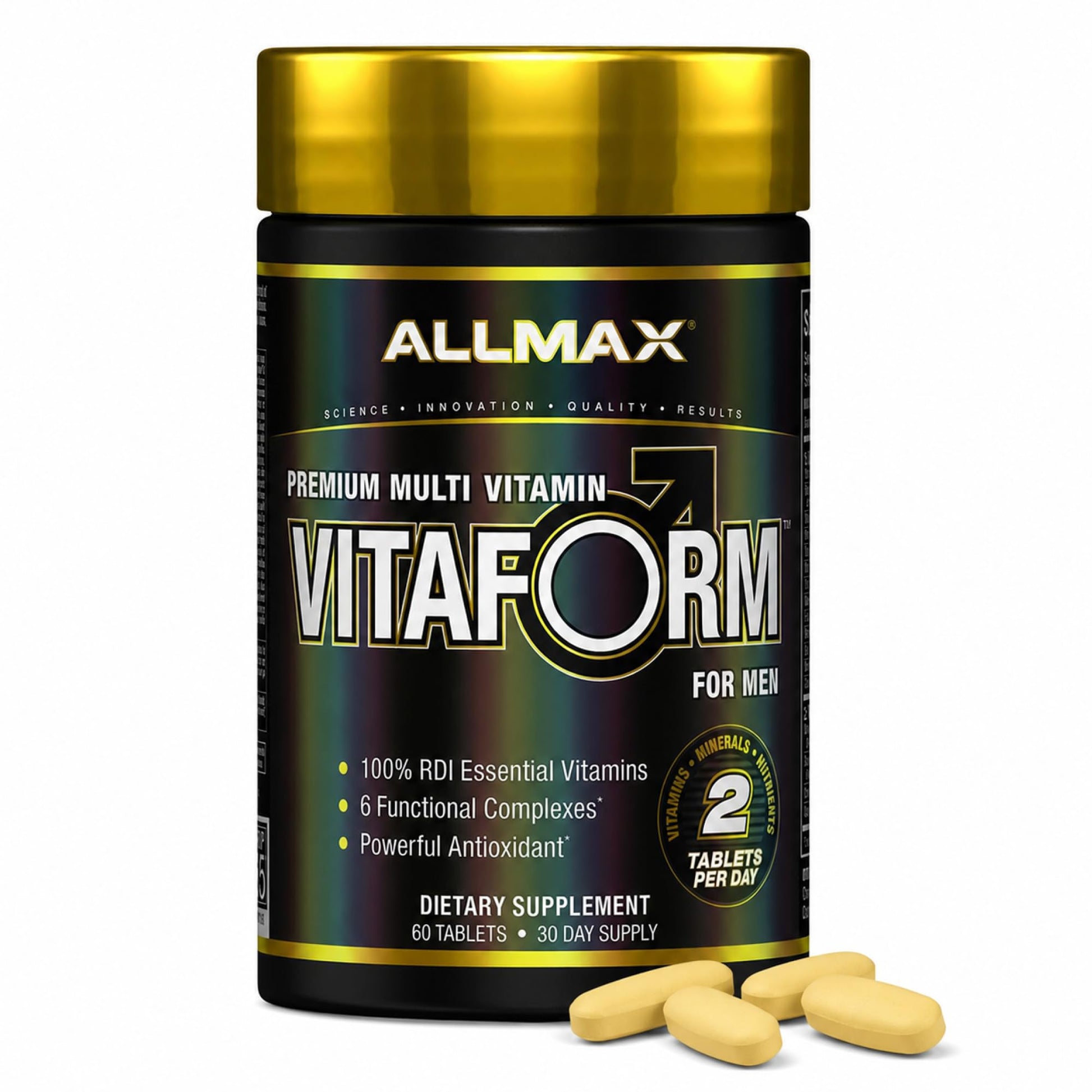 ALLMAX Vitaform Performance Vitamin for Men Tablets, 60 Tablets