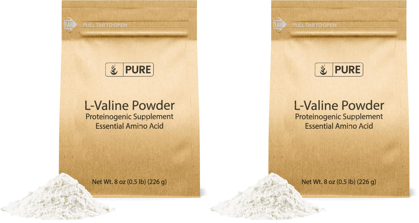 PURE ORIGINAL INGREDIENTS L-Valine Essential Amino Acid Supplement Powder, 16 oz