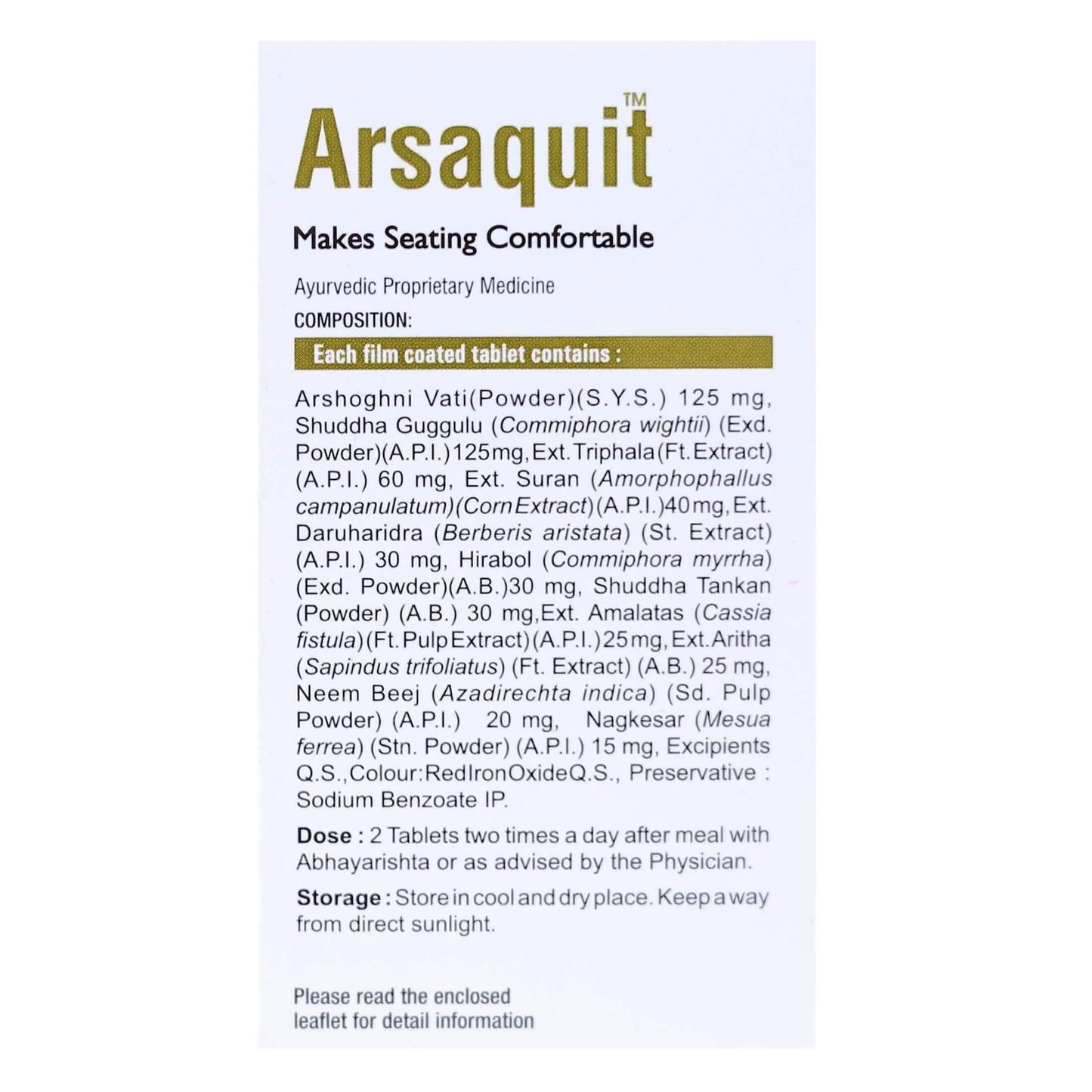 Virgo Arsaquit Tablets, 60 Count