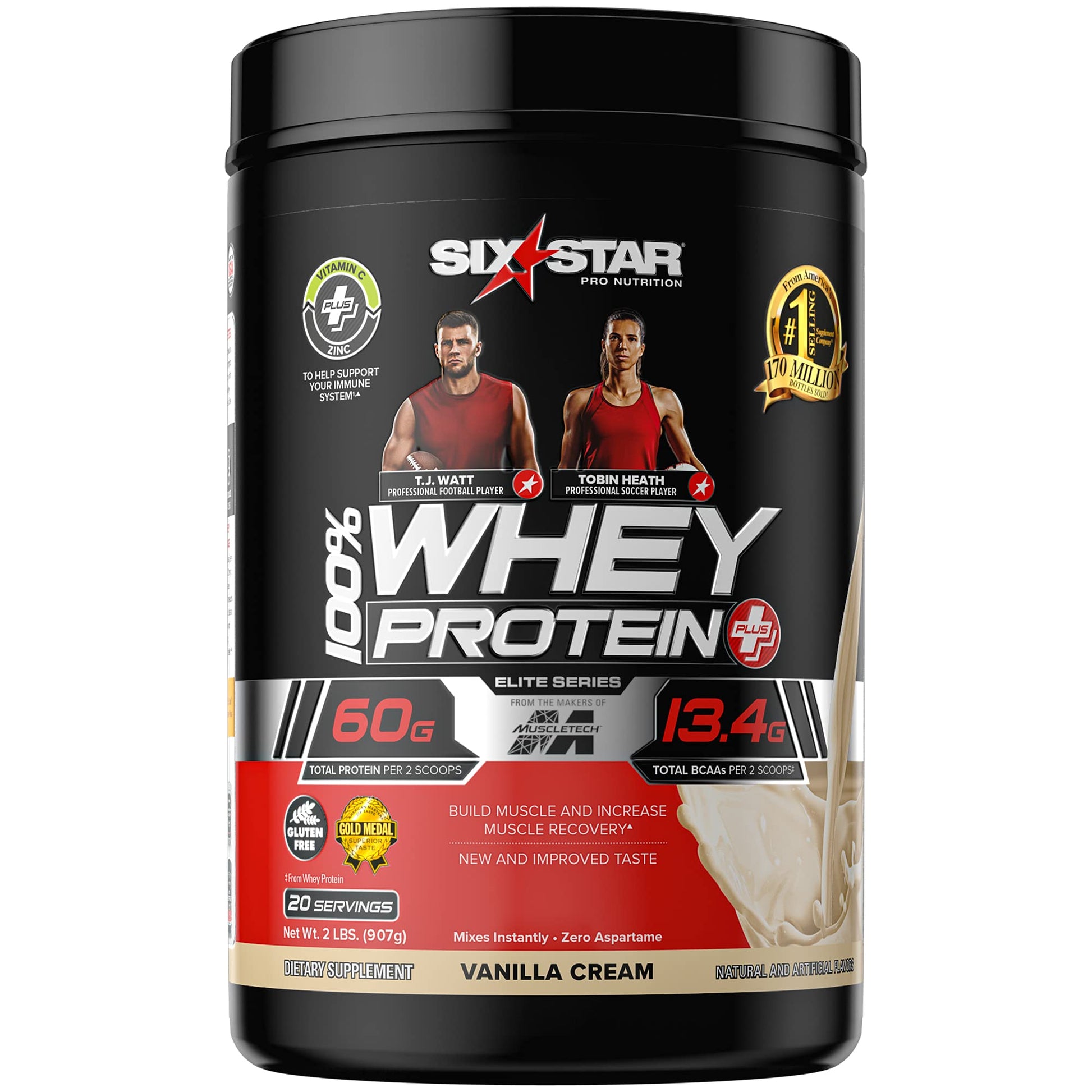 Six Star Whey Protein Plus Whey Protein Powder, 32 Servings