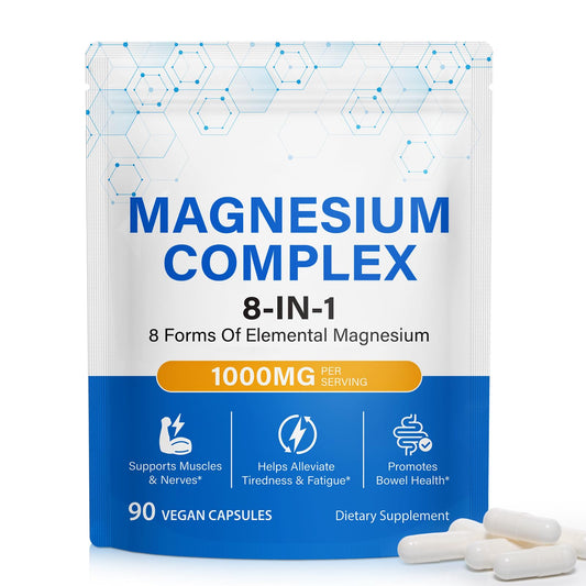 BOIUOITI 8-in-1 Magnesium Complex Capsules, 90 Count