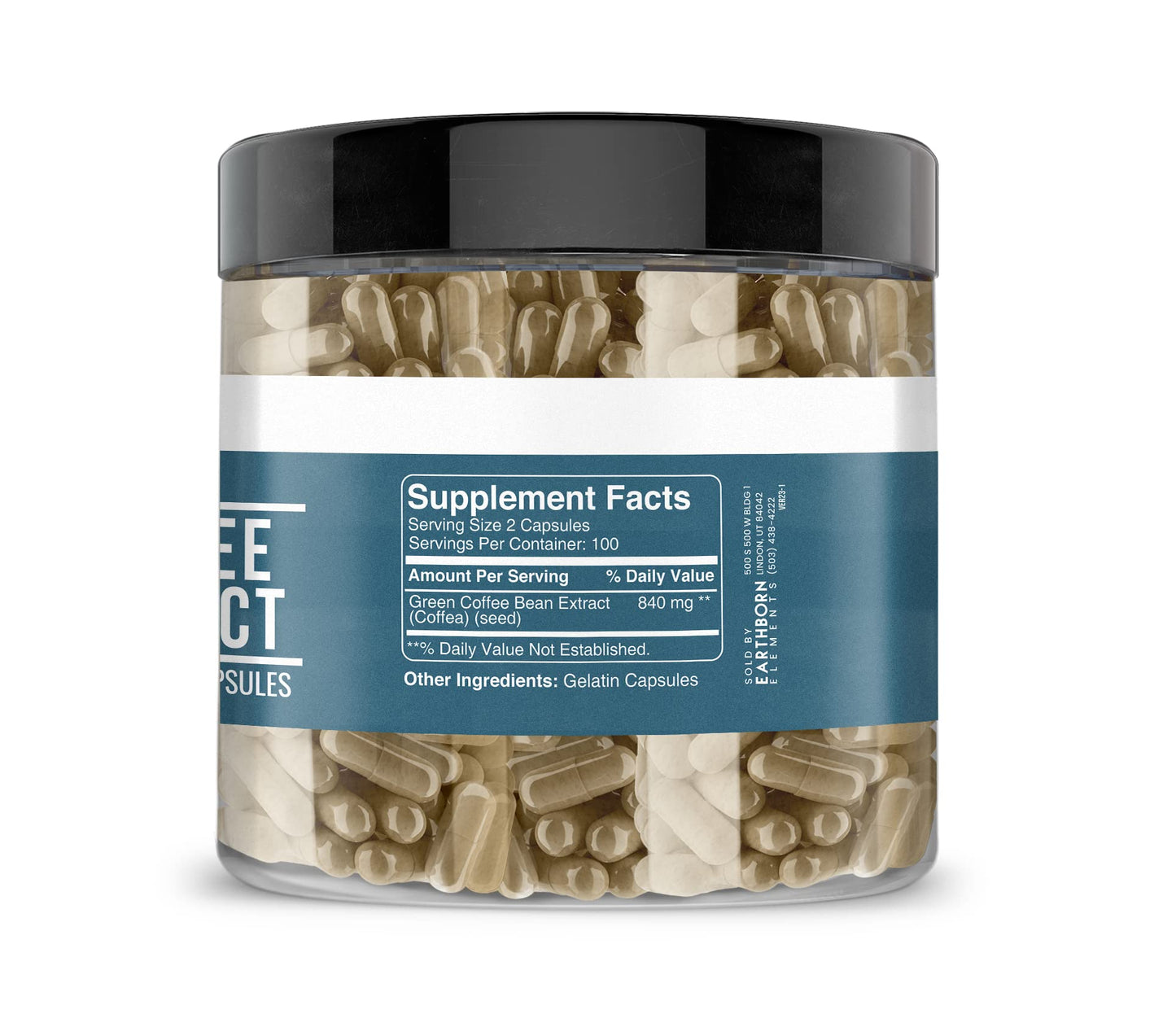 Earthborn Elements Green Coffee Bean Extract Capsule 200 Count