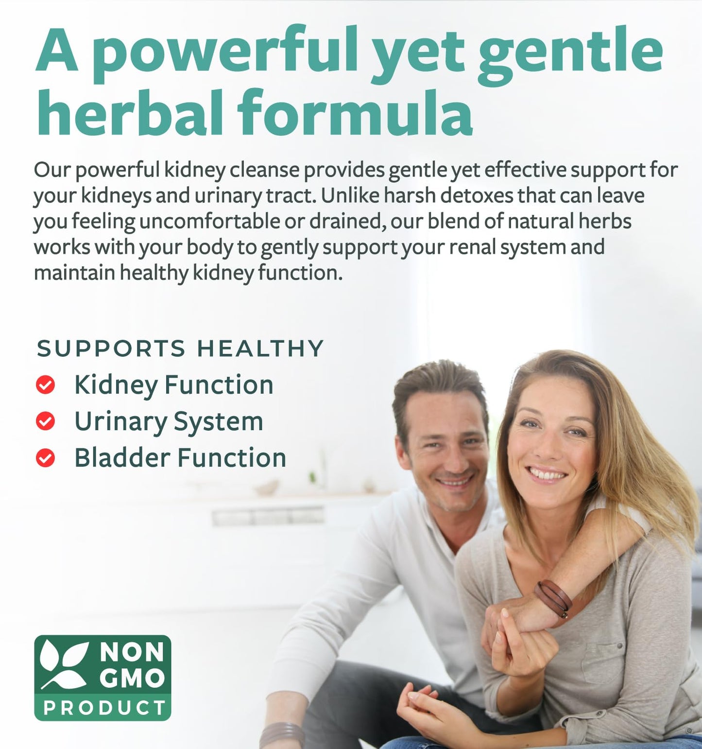 Healths Harmony Chanca Piedra Kidney Cleanse Detox & Repair - Herbal Liver & Kidney Support Capsule 120 Count