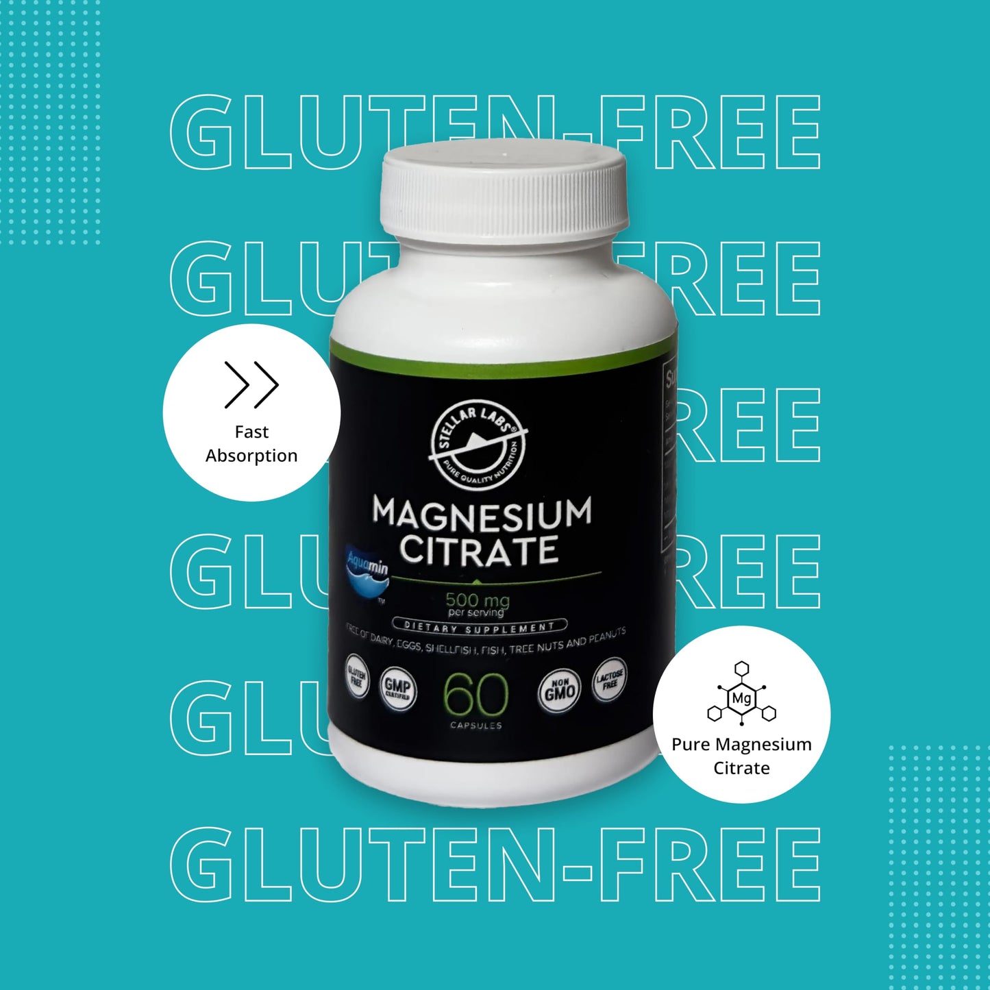 Stellar Labs Magnesium Capsules 60 Count