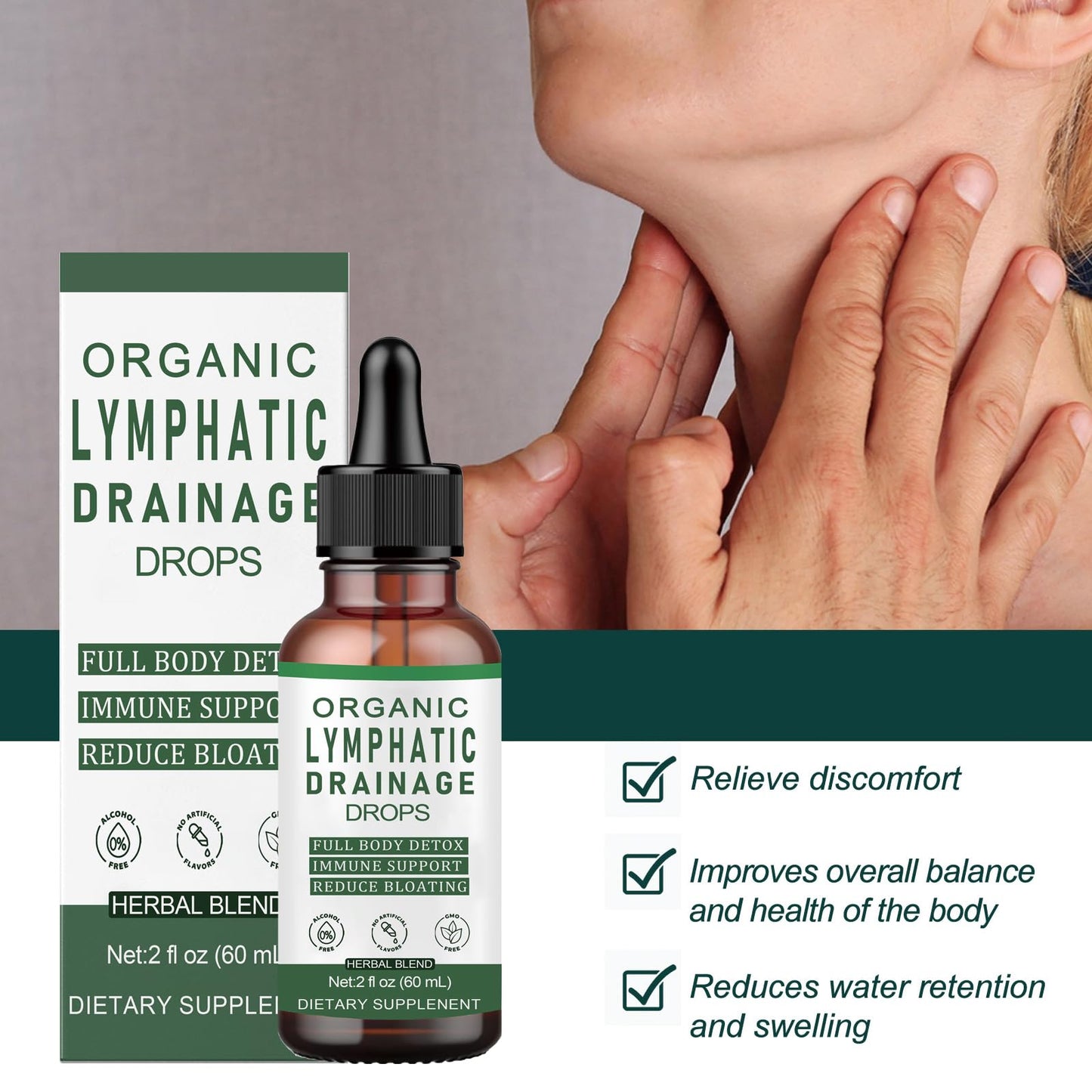 Slifthistle Lymphatic Drainage Drops 1 Capsule