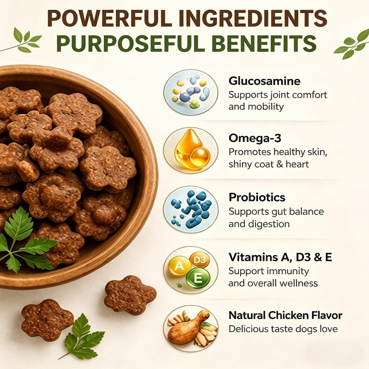 Pupganics Multivitamin Daily Soft Chews, Chicken Flavor, 60 Soft Chews