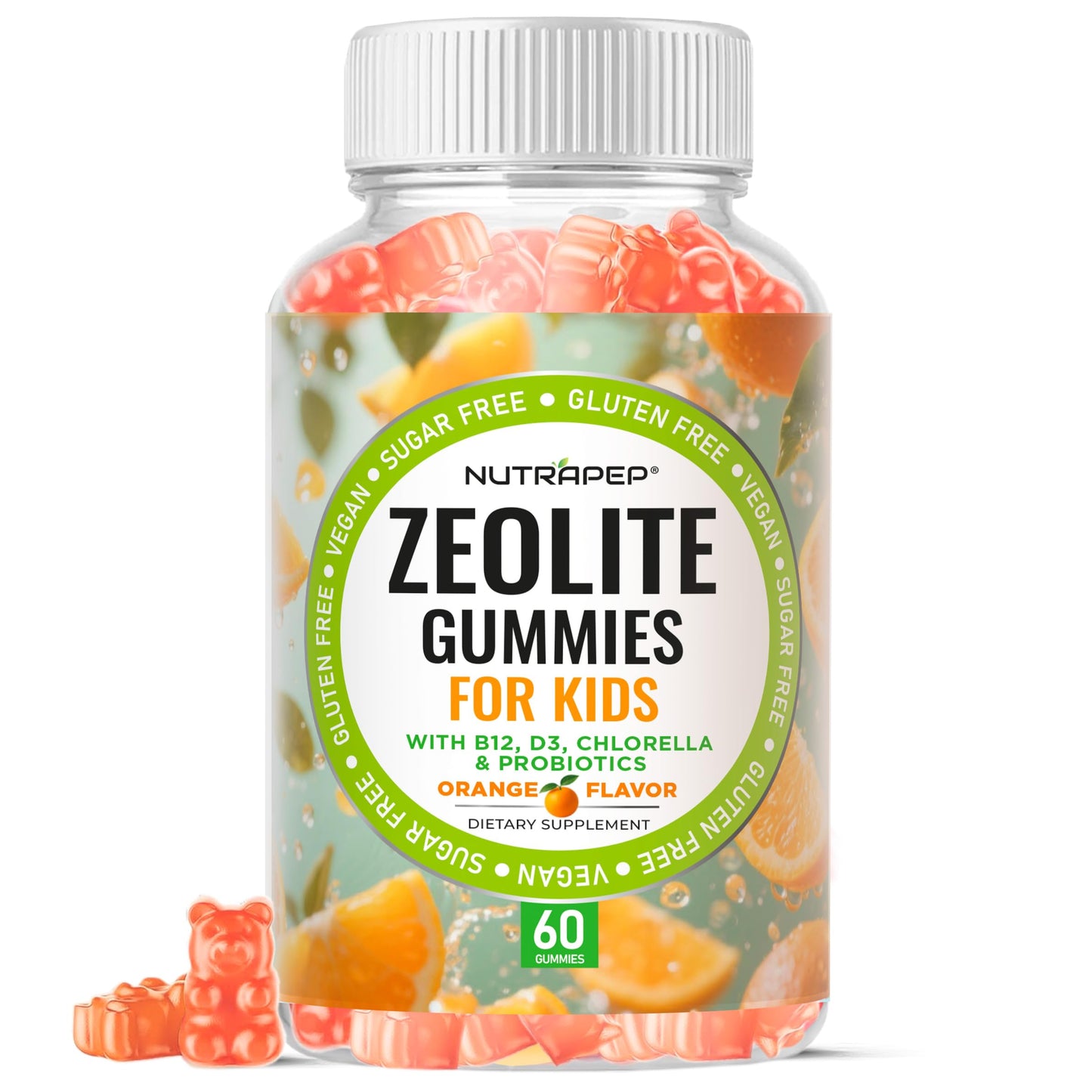 NutraPep Zeolite Detox Gummies for Kids Gummy 60 Count