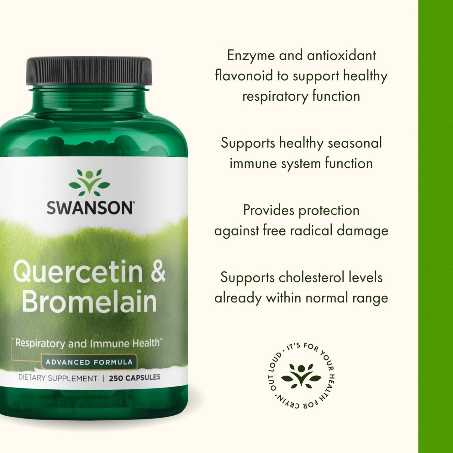 Swanson Quercetin & Bromelain Capsules 500