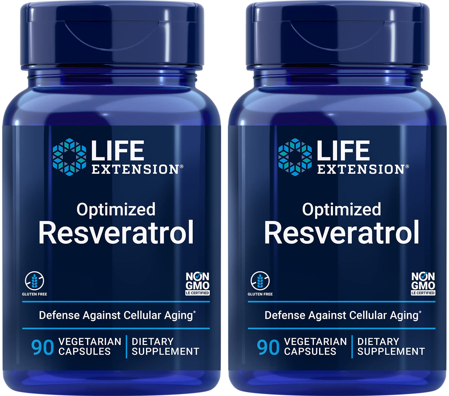 Life Extension Optimized Resveratrol Capsule, 180 Capsules