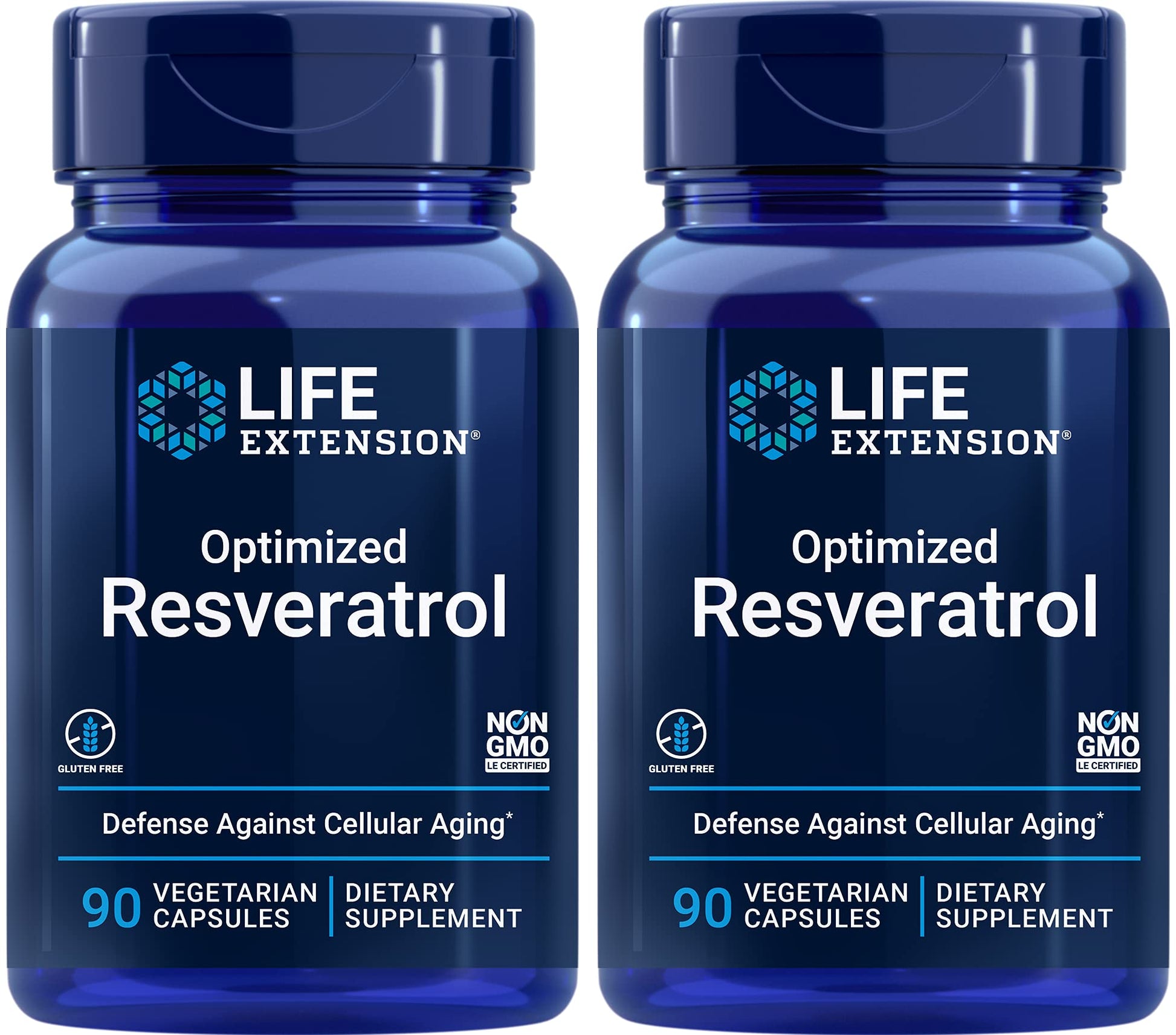 Life Extension Optimized Resveratrol Capsule, 180 Capsules