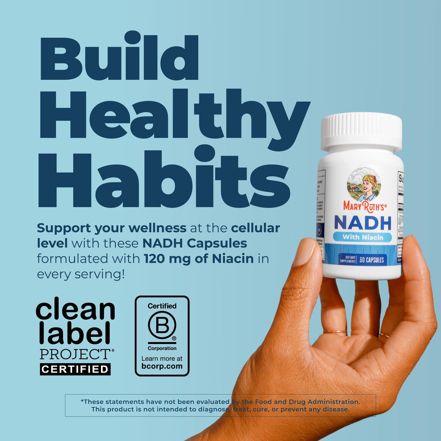 MARYRUTH'S NADH Capsules 30 Count