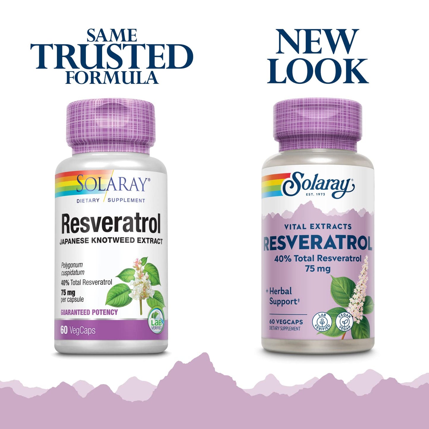 SOLARAY Resveratrol 75 mg Capsule, 60 Count