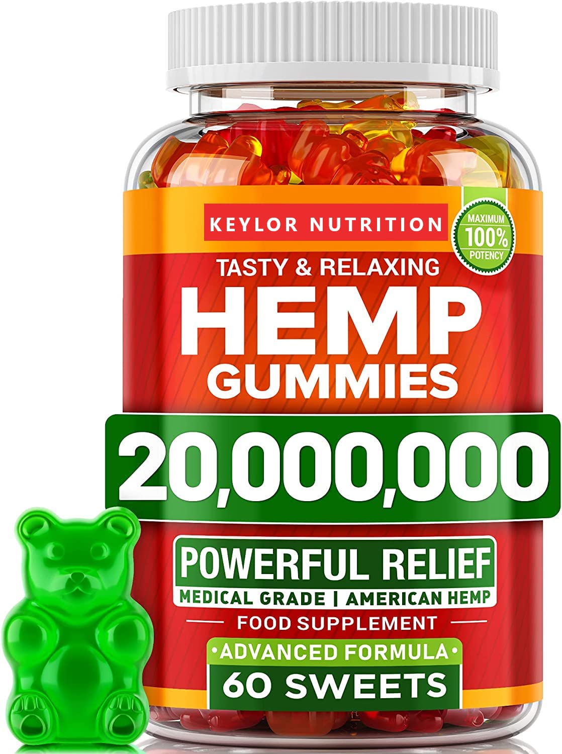 WELLBIES Hemp Gummies 60 Count