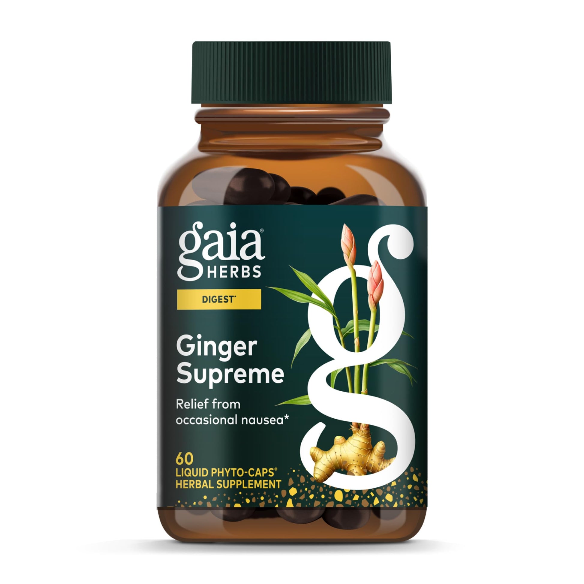 Gaia Herbs Ginger Supreme Capsules 60 Count