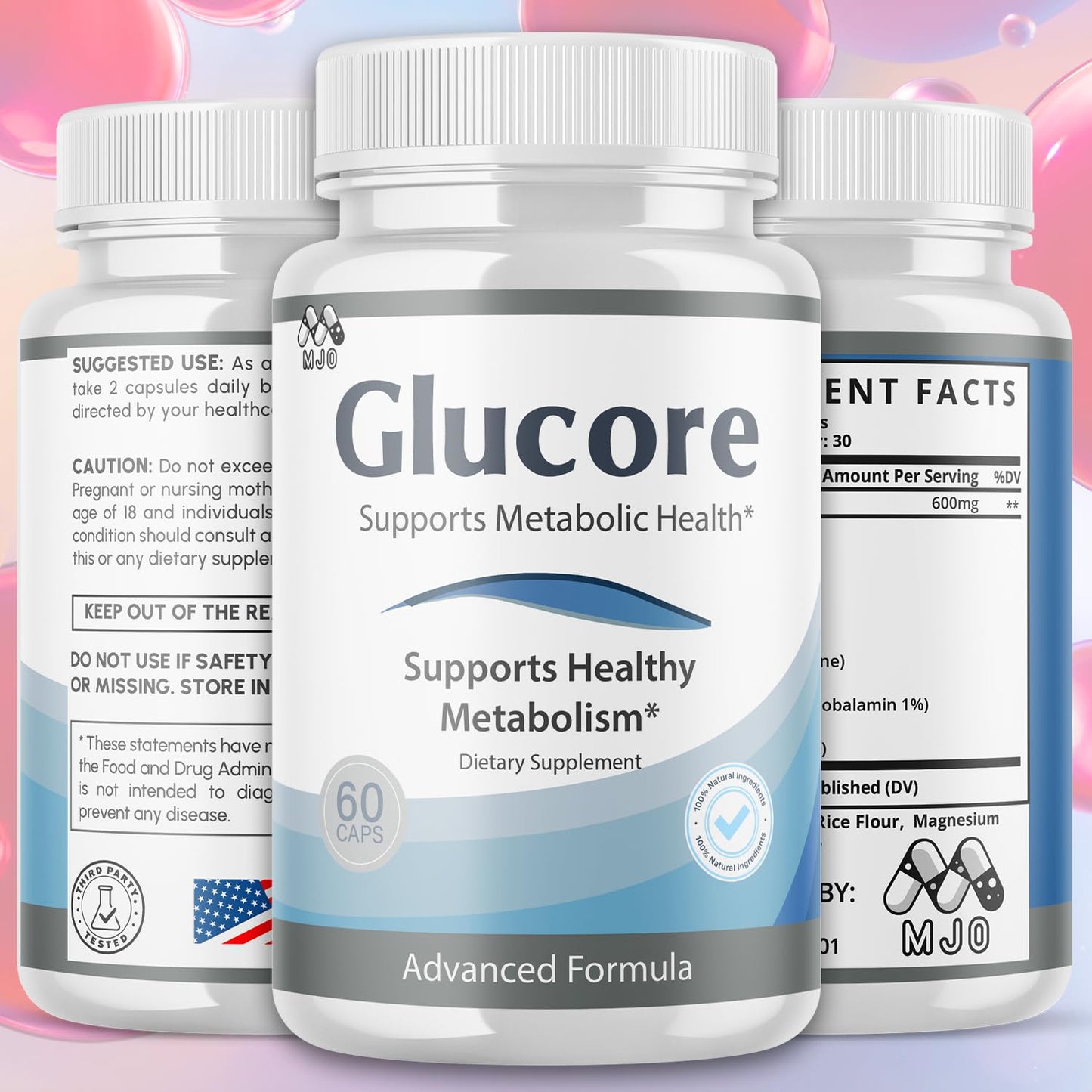 MJO GluCore Capsules, 120 Capsules