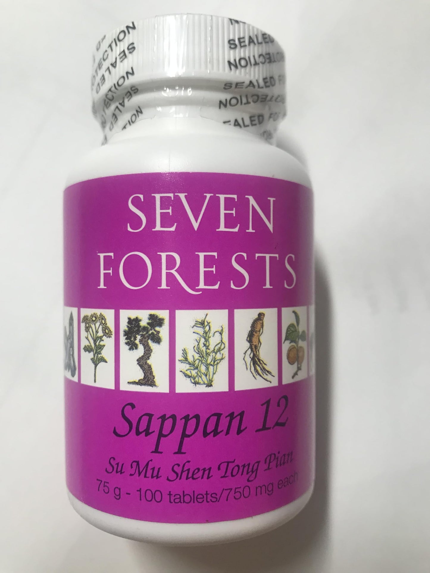 Seven Forests Sappan 12 Tablets, 100 Count