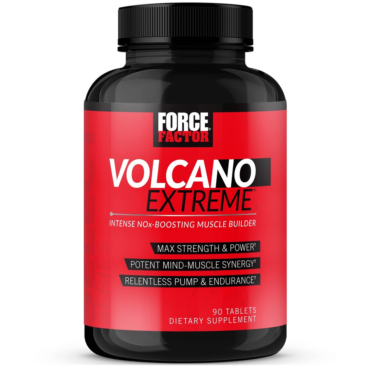 Force Factor Volcano Extreme Pre Workout Nitric Oxide Booster Supplement 90 Tablets