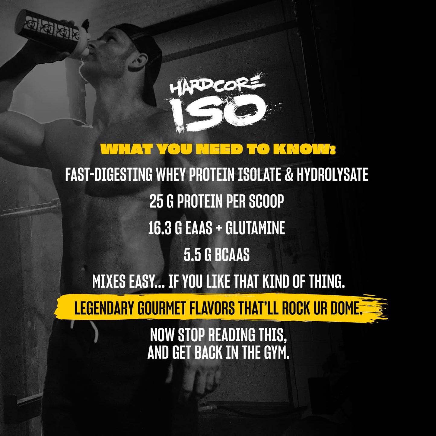 Mutant Hardcore ISO Whey Protein Isolate Powder, Vanilla Ice Cream, 1.6 lb (25.6 oz)
