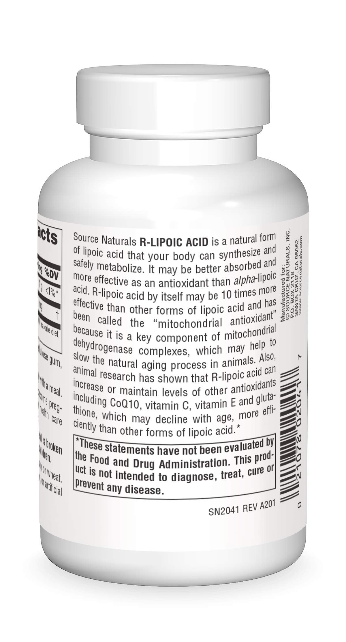 Source Naturals R-Lipoic Acid 100mg 120 Tablets