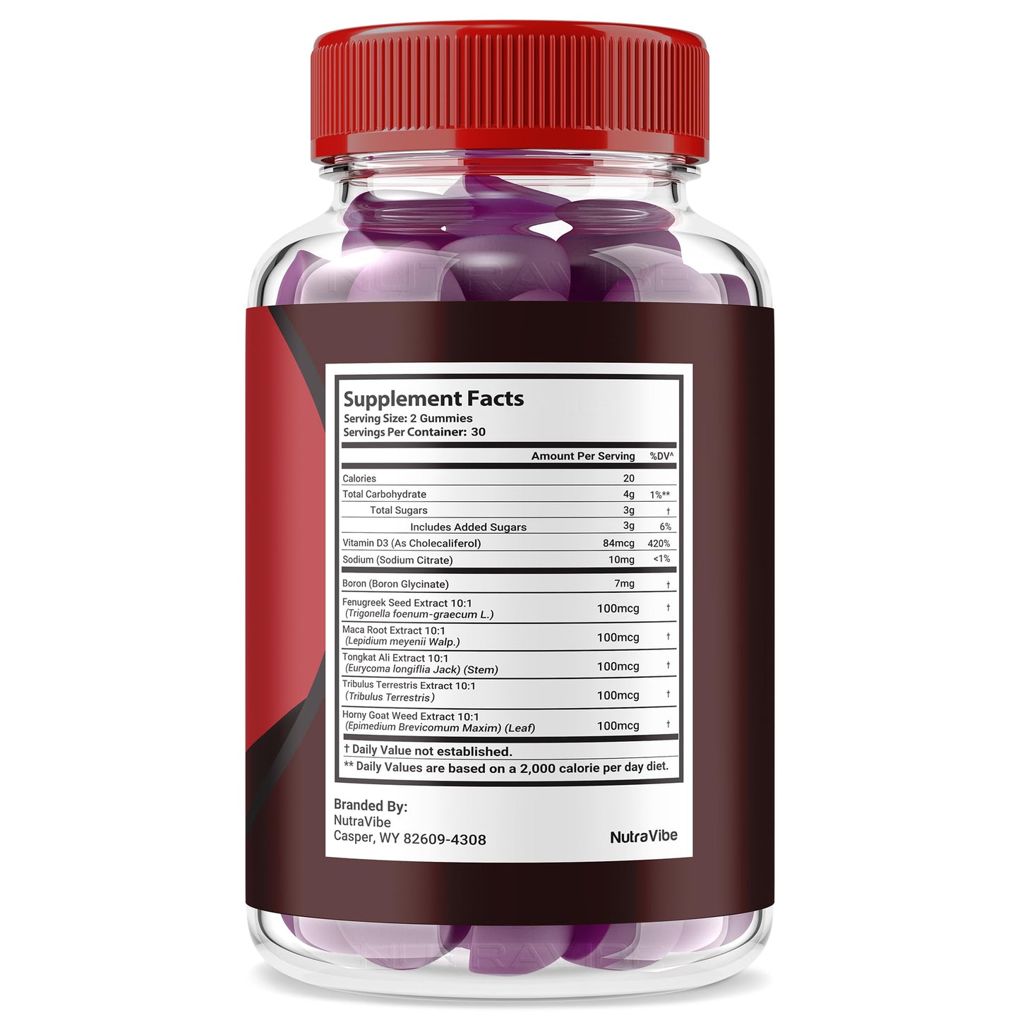 NutraVibe Teniva Gummies, 120 Gummies