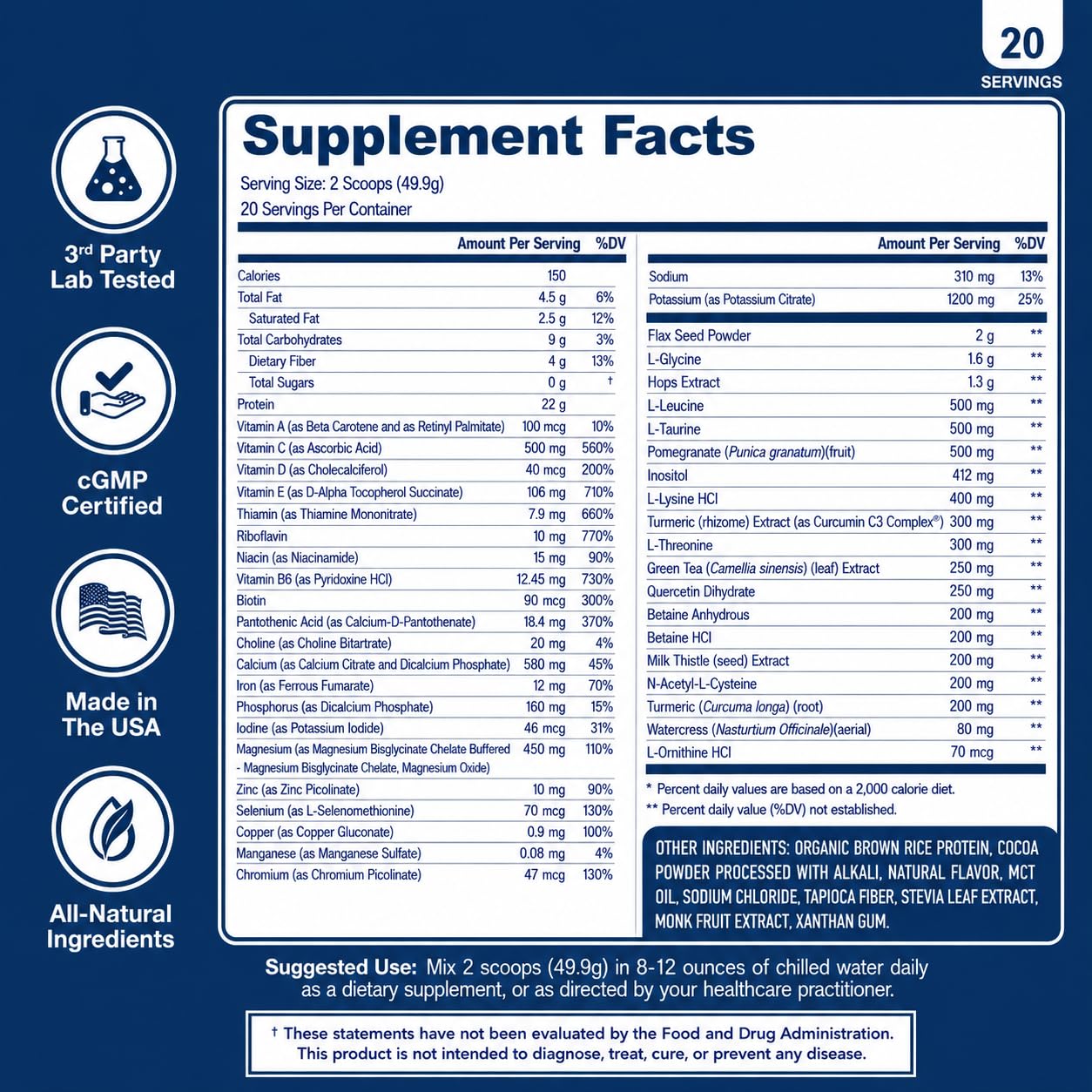 NuEthix Formulations Medipure DS with Rice Protein Phase 1 & 2 Detoxification System Powder 40.0359 Servings