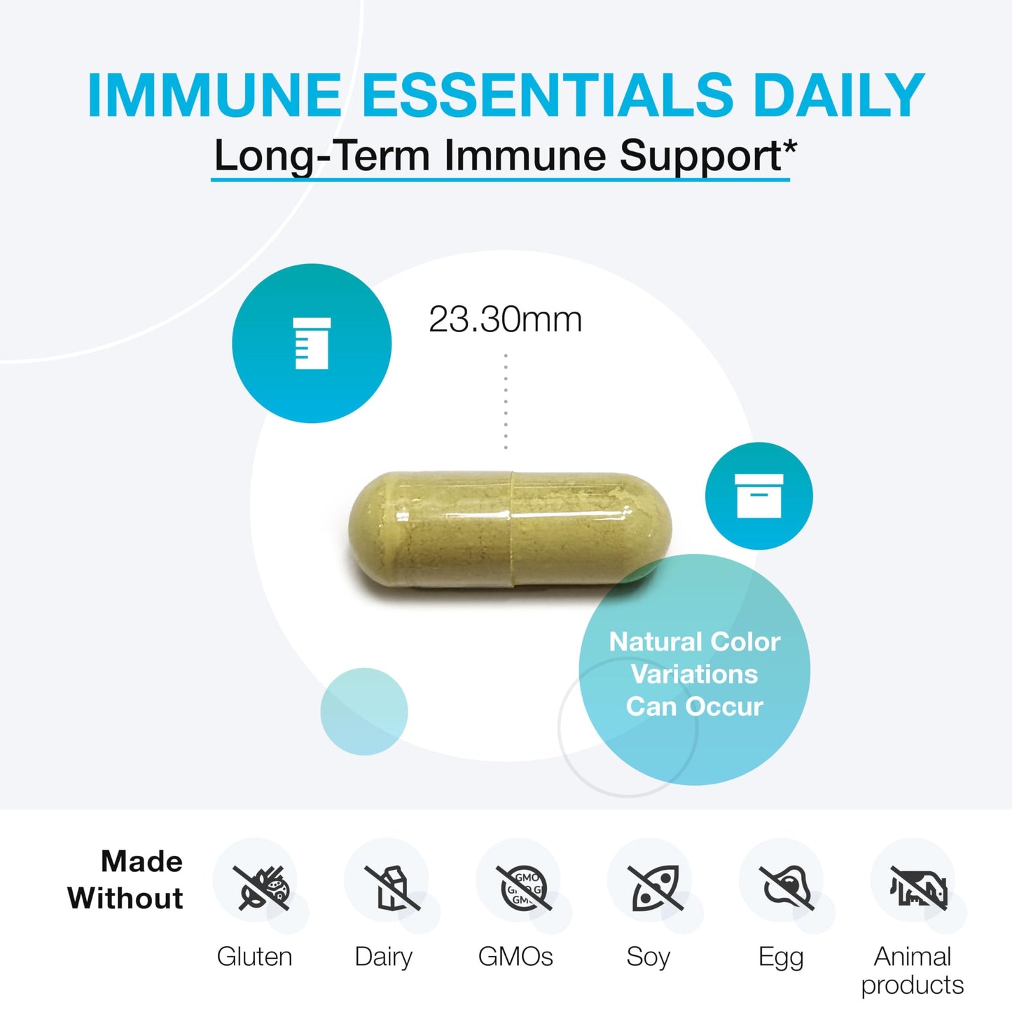 XYMOGEN Immune Essentials Daily Vitamin C, Zinc & Quercetin Capsule, 120 Capsules