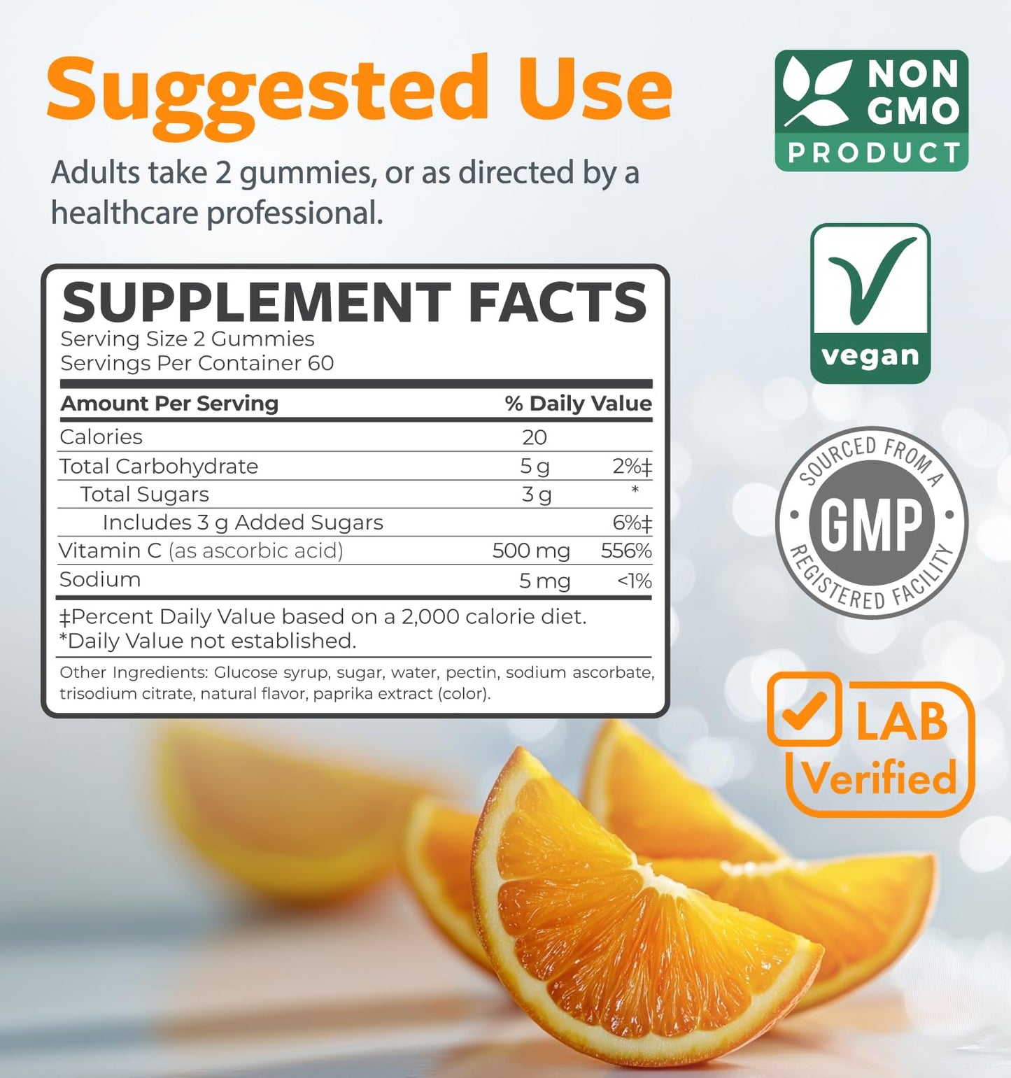 Healths Harmony Vegan Vitamin C 60 Gummies