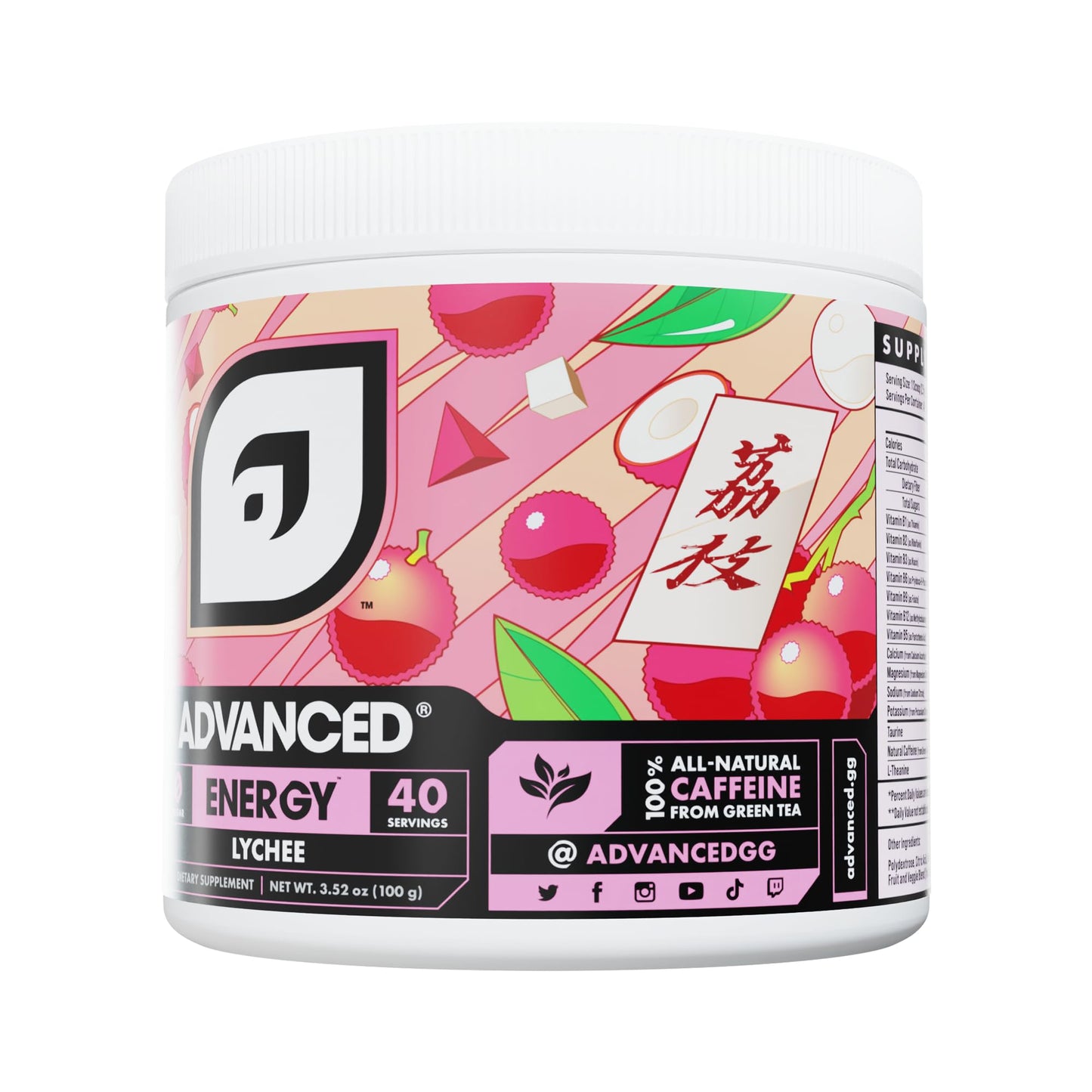 Advanced Energy - Energy Boosting Formula with Electrolytes for Hydration - L-Theanine to Combat Jitters - Sugar Free & Keto Friendly - No Maltodextrin Powder 4.58 Ounce