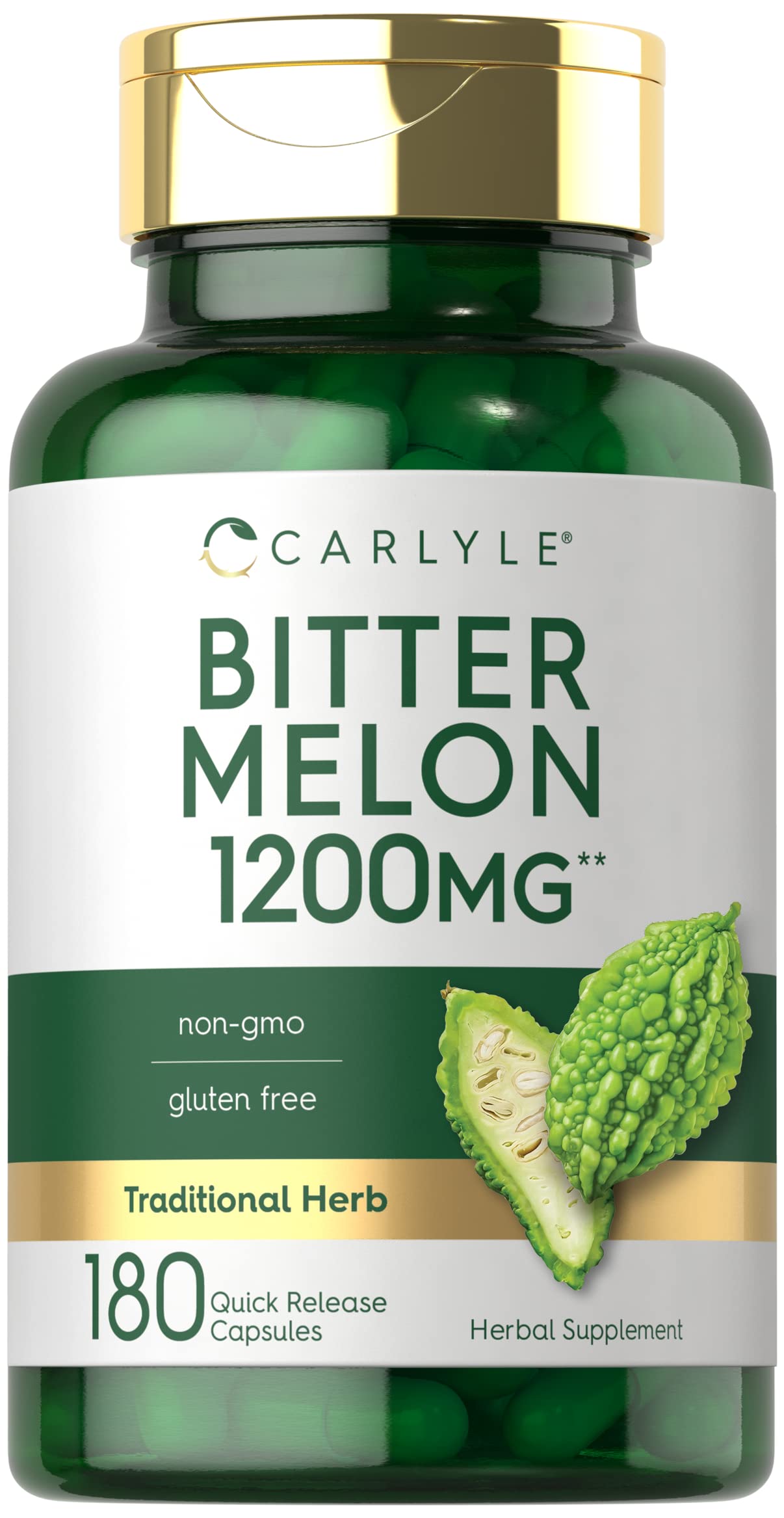 Carlyle Bitter Melon Extract Supplement Capsule, 180 Capsules