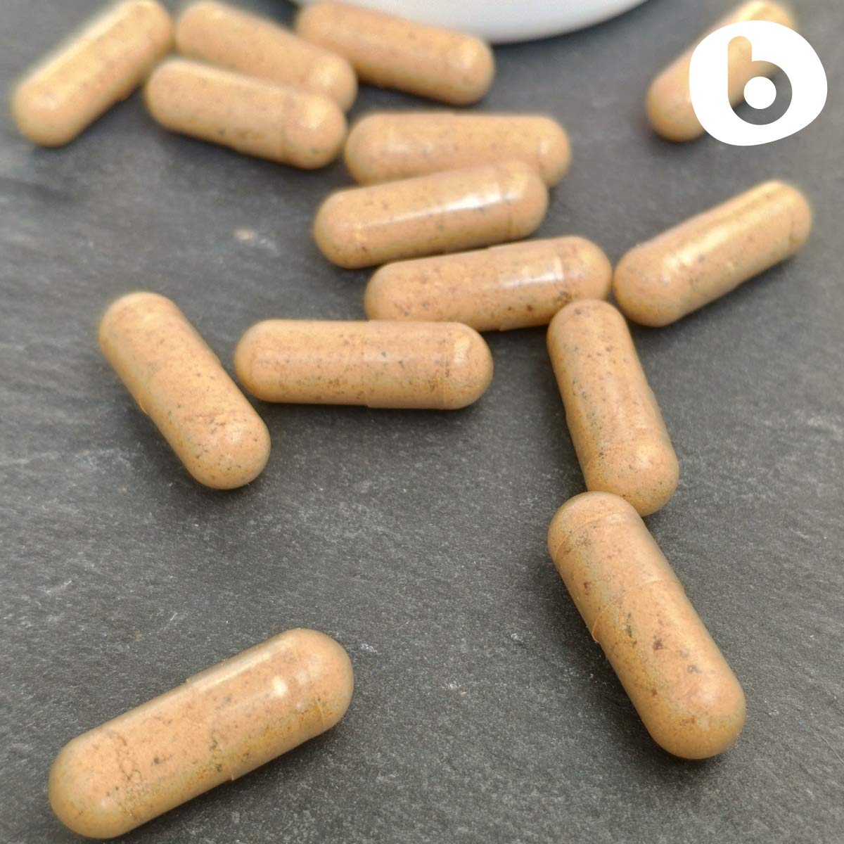 b RoseHips & Acerola Capsules - Vitamin C 1000mg from Acerola Cherry Powder & Rosehip Powder, Plant-Based, GMO-Free - 90 Vegan Capsules