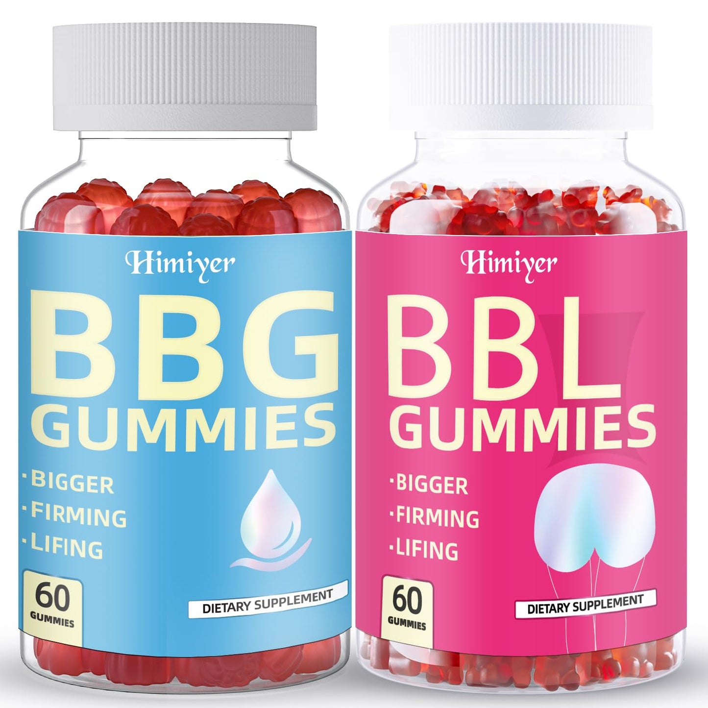 Himiyer BBG & BBL Gummies Combo Daily Herbal Nutrition Support Gummies for Women 120 Gummies