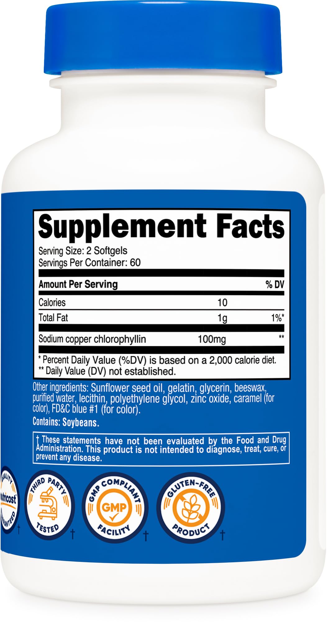 Nutricost Chlorophyll 100mg Softgels, 120 Softgels