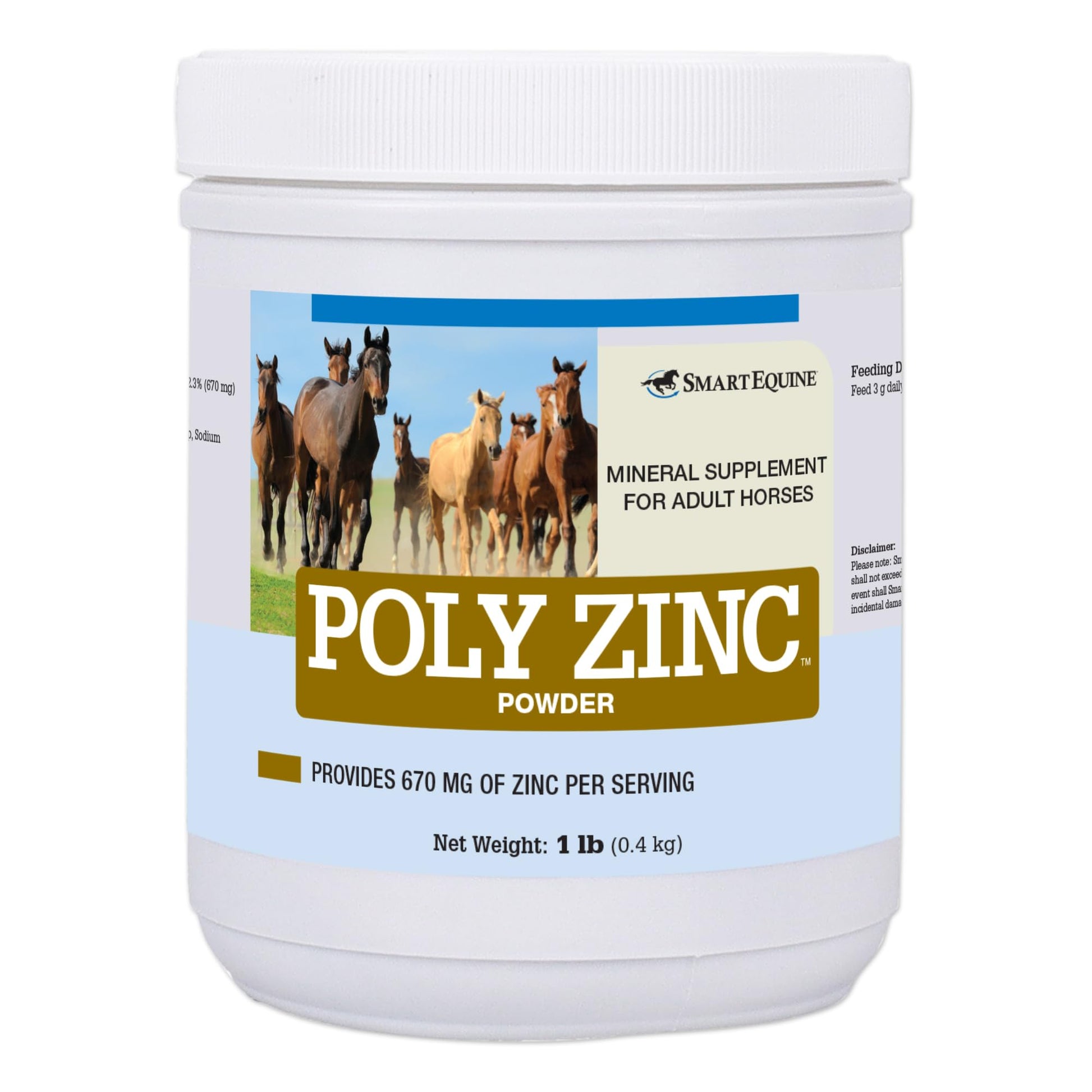 SMARTPAK SmartEquine Poly Zinc Powder 1 Pound
